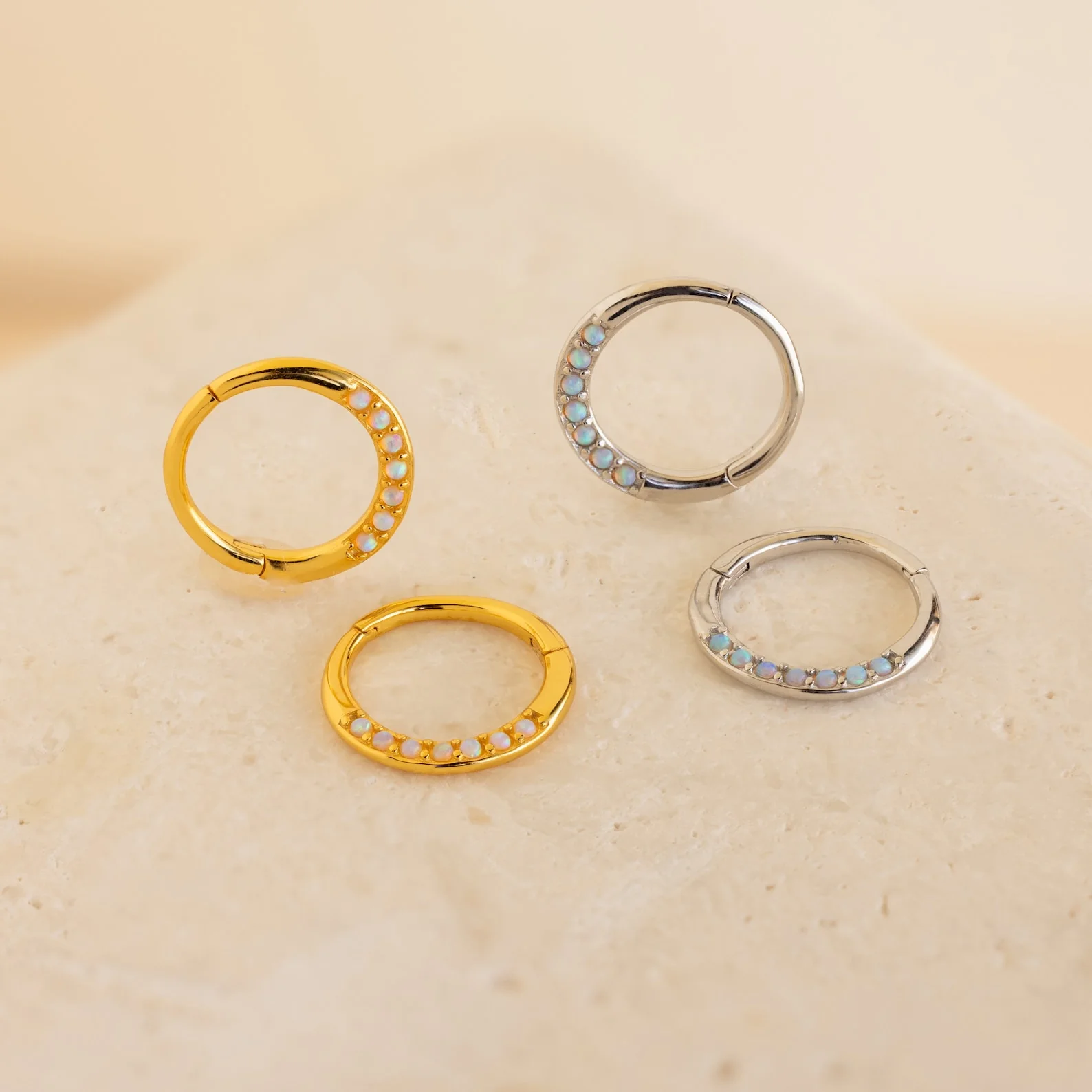 Opal Cartilage Huggies - Image 4