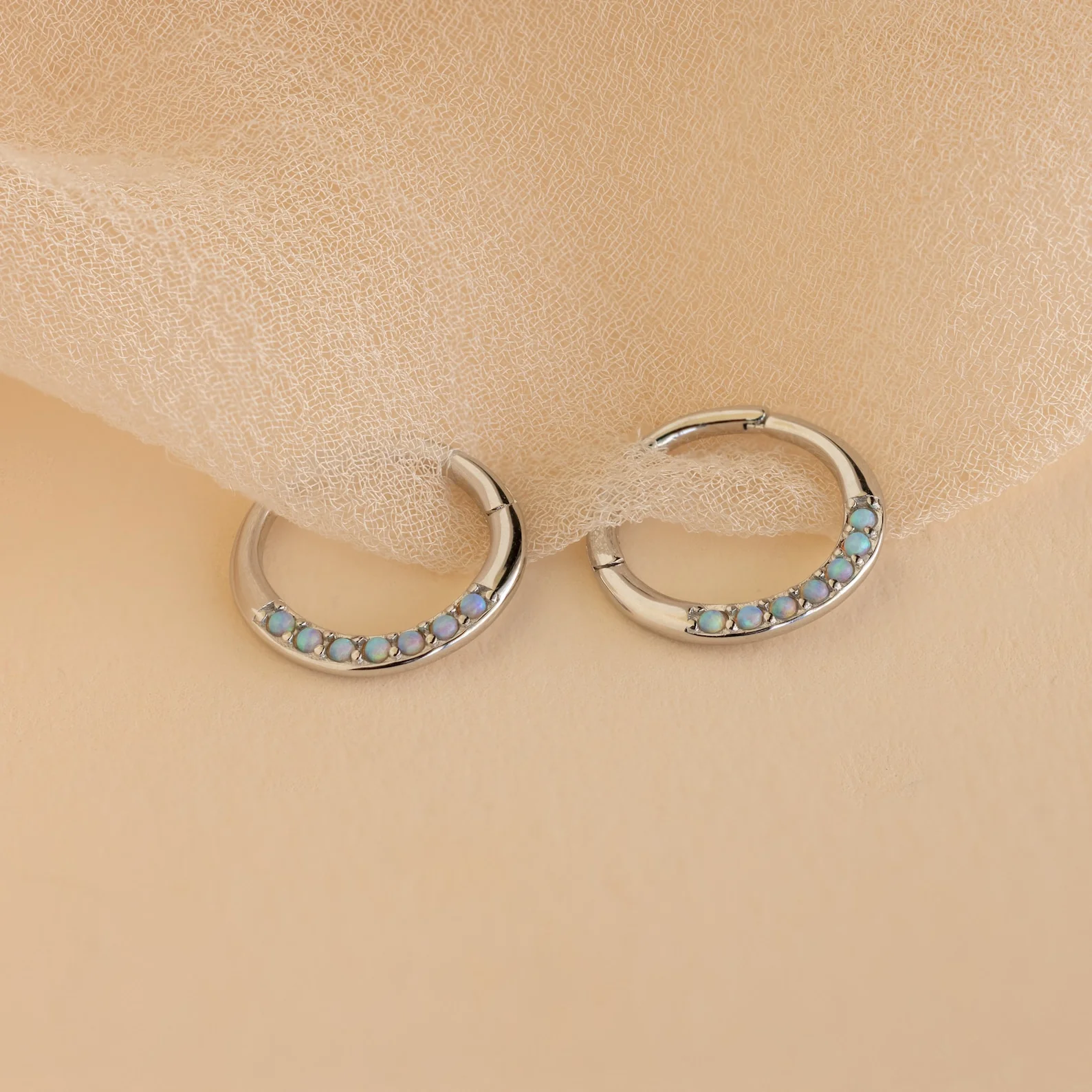 Opal Cartilage Huggies - Image 7