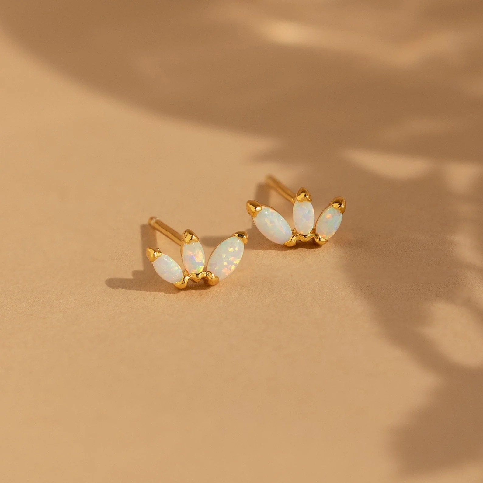 Dainty Opal Stud Earrings Set - Image 5