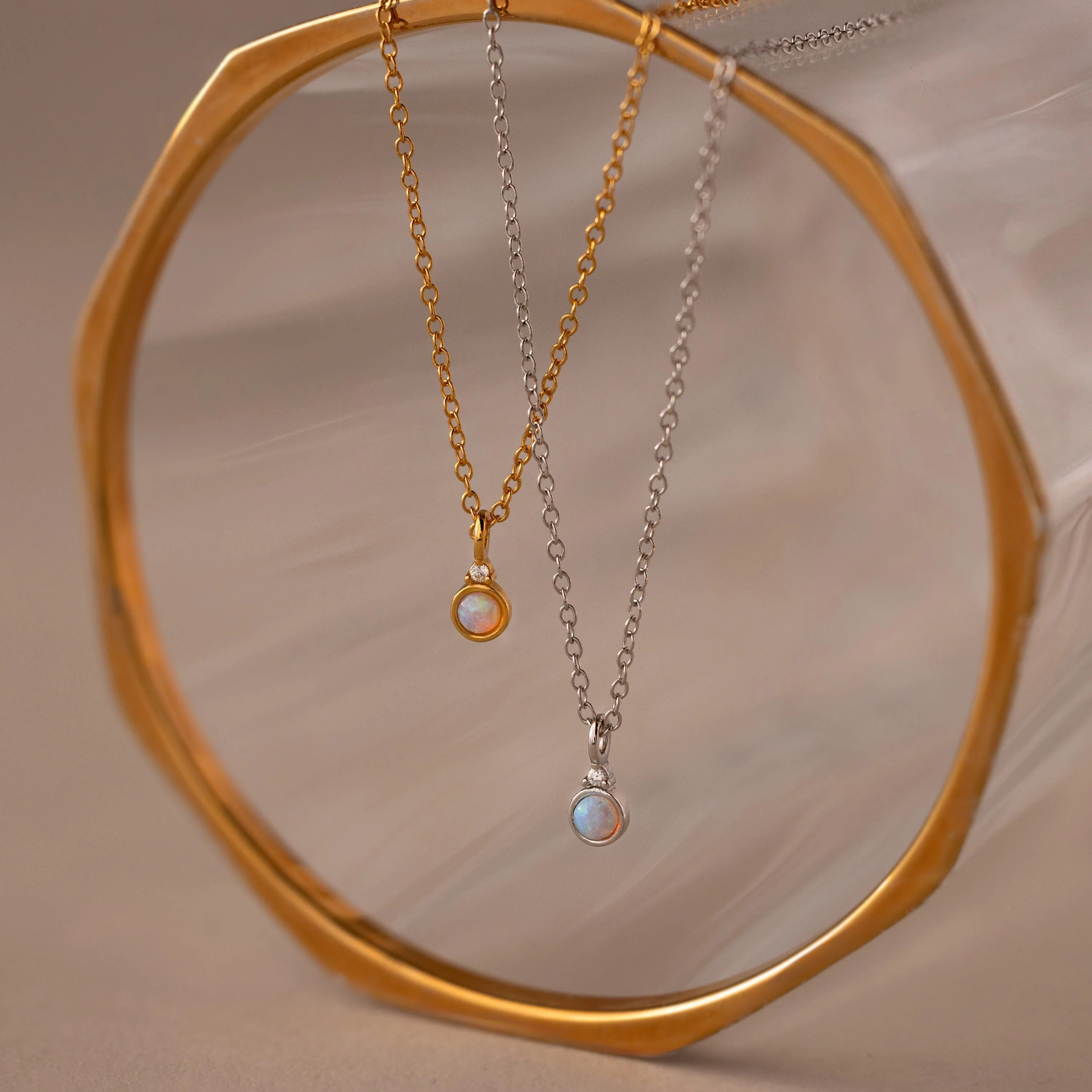 Opal Diamond Necklace - Image 6