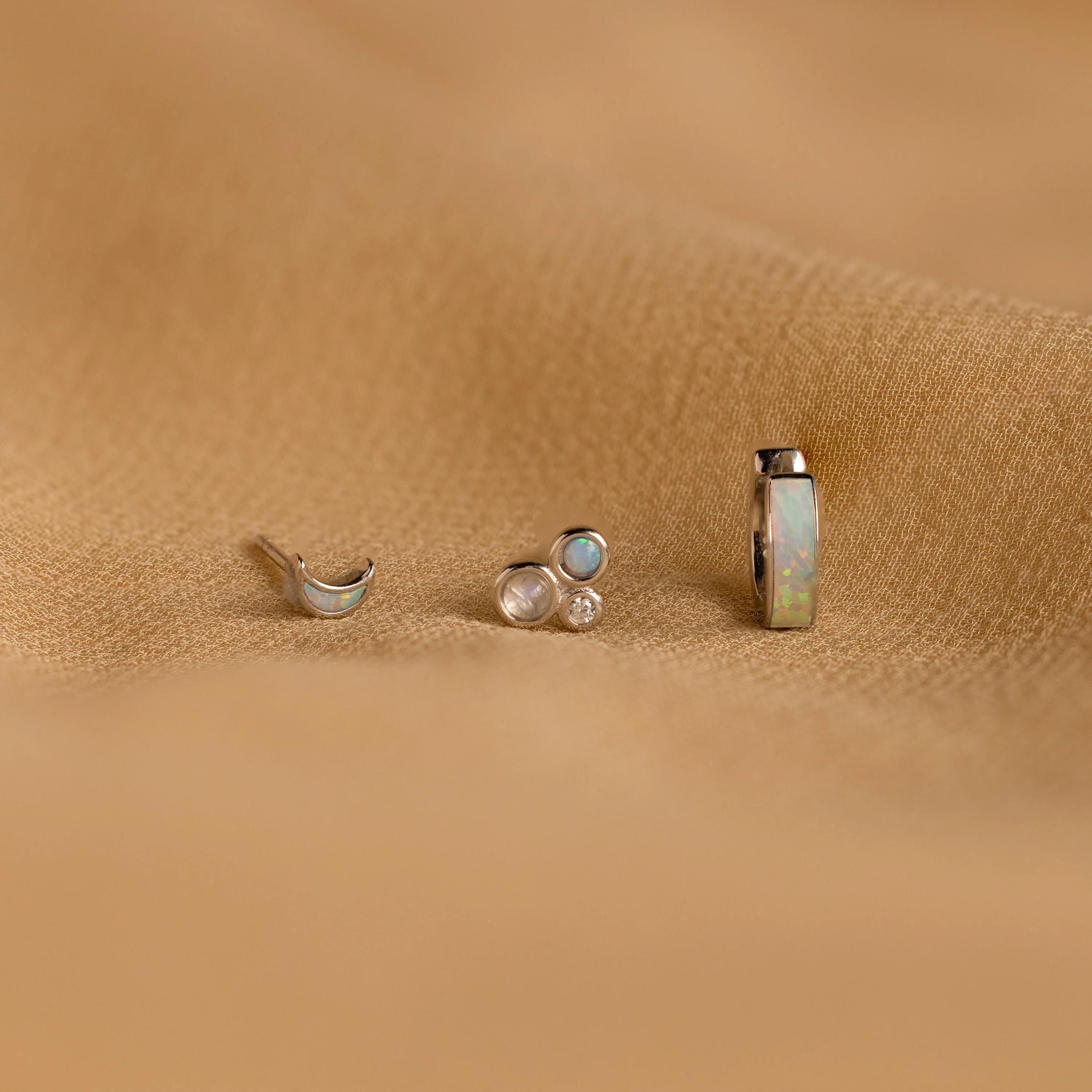 Opal Inlay Earrings Set - Image 7
