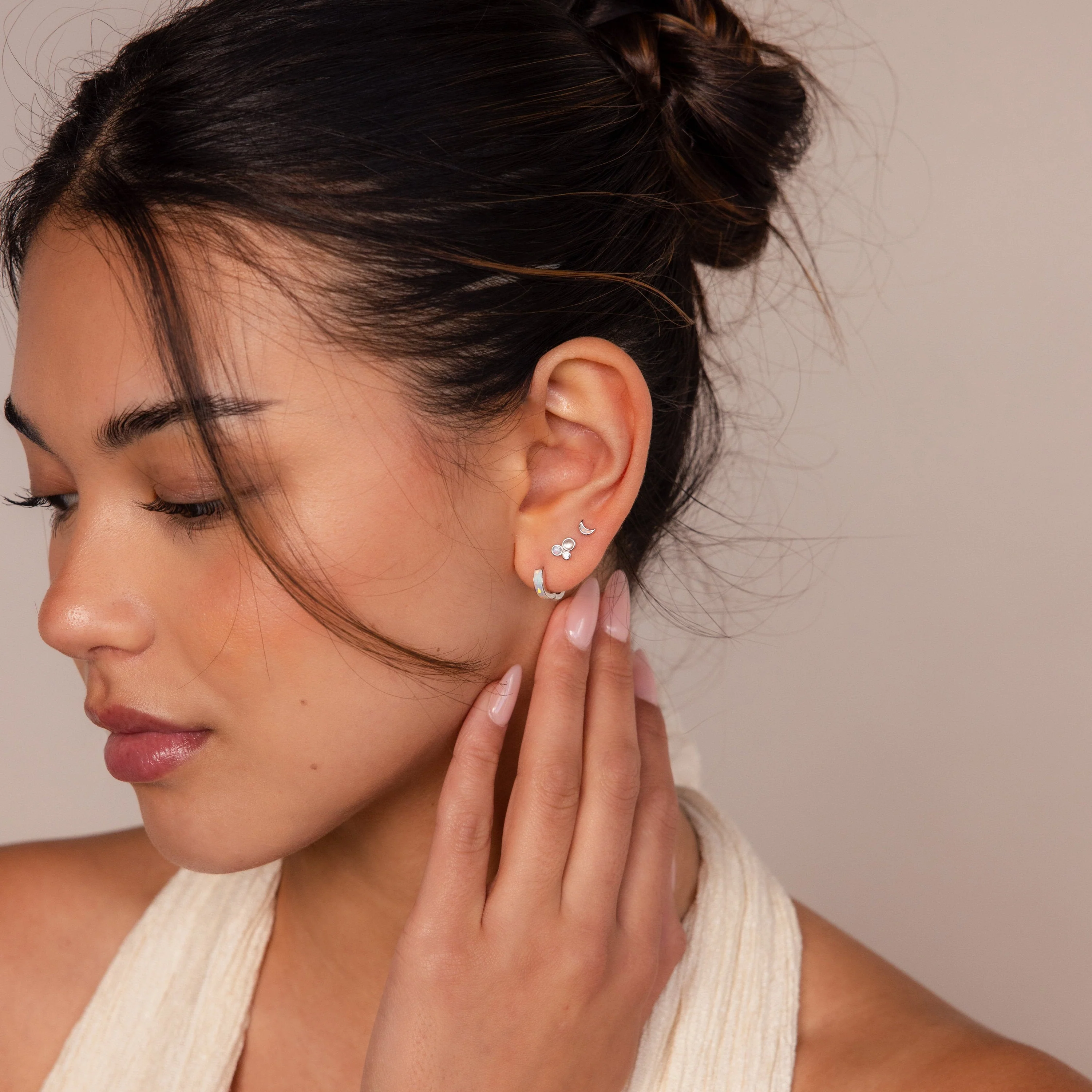 Opal Inlay Earrings Set - Image 8