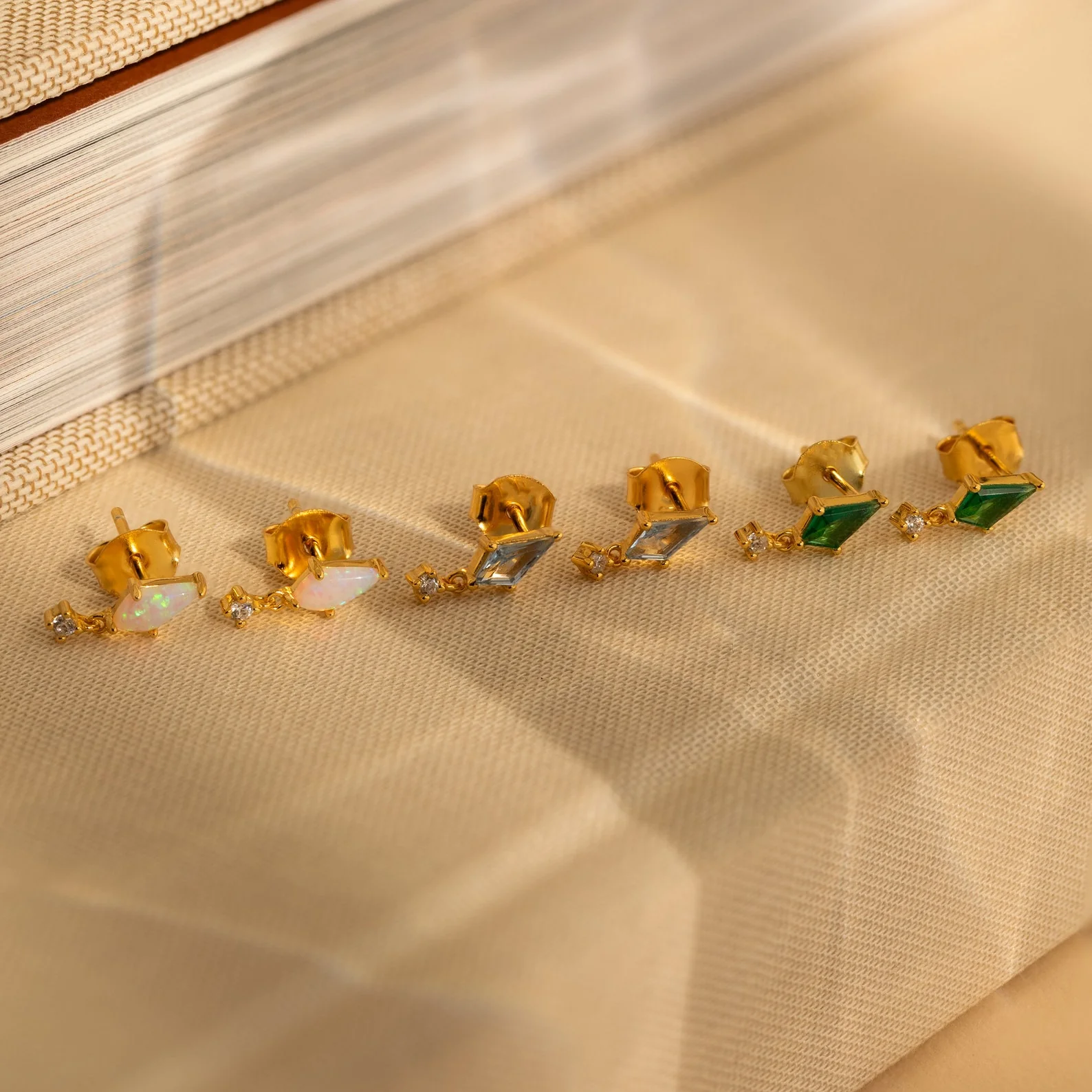 Opal Kite Drop Earrings - Image 7