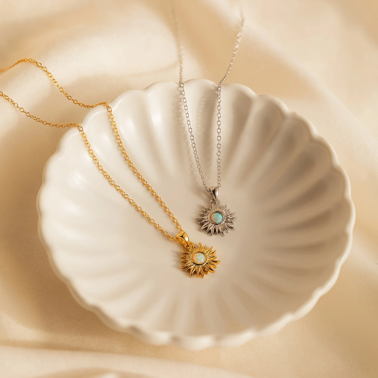 Opal Sun Necklace - Image 3
