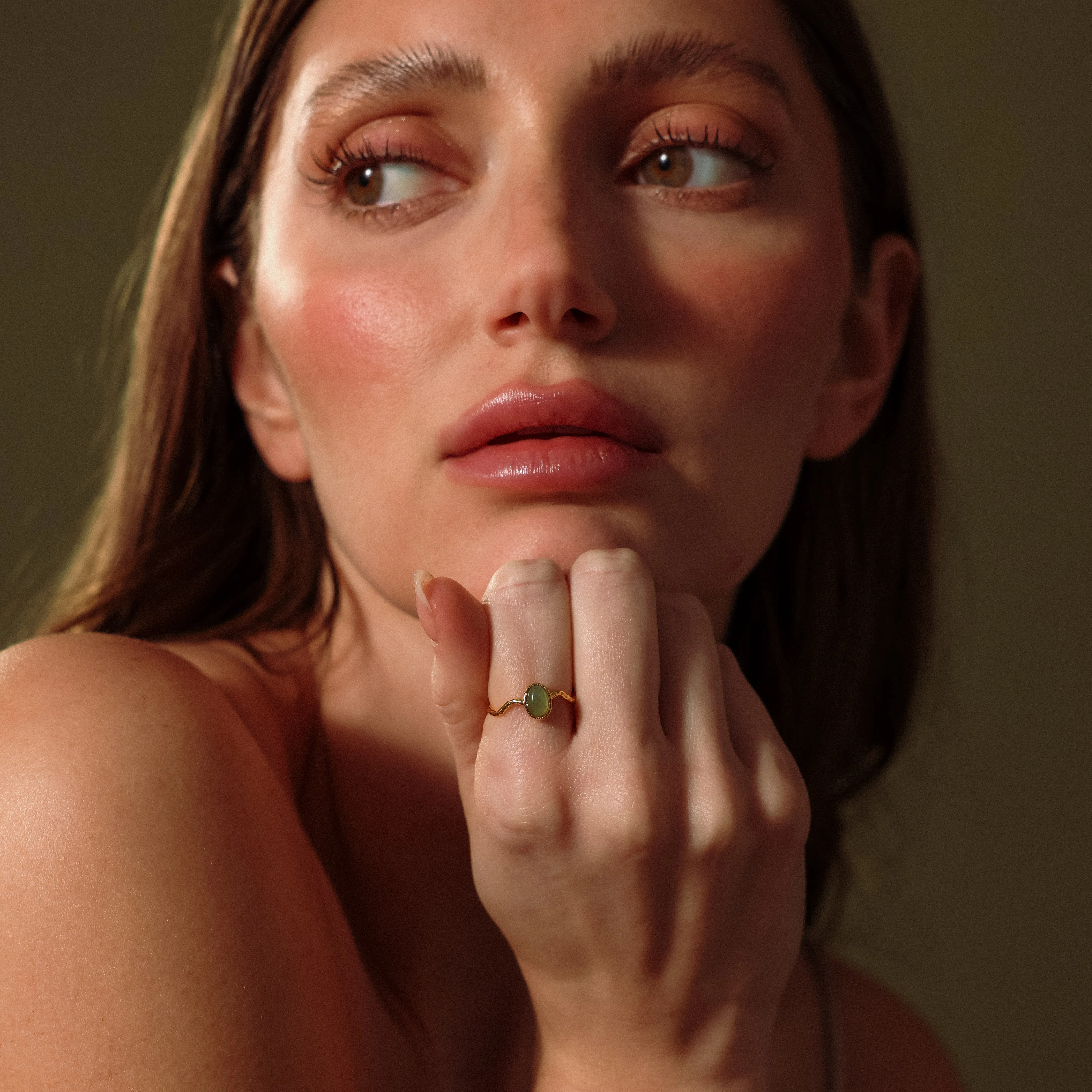 Open Sculpted Jade Ring - Image 4