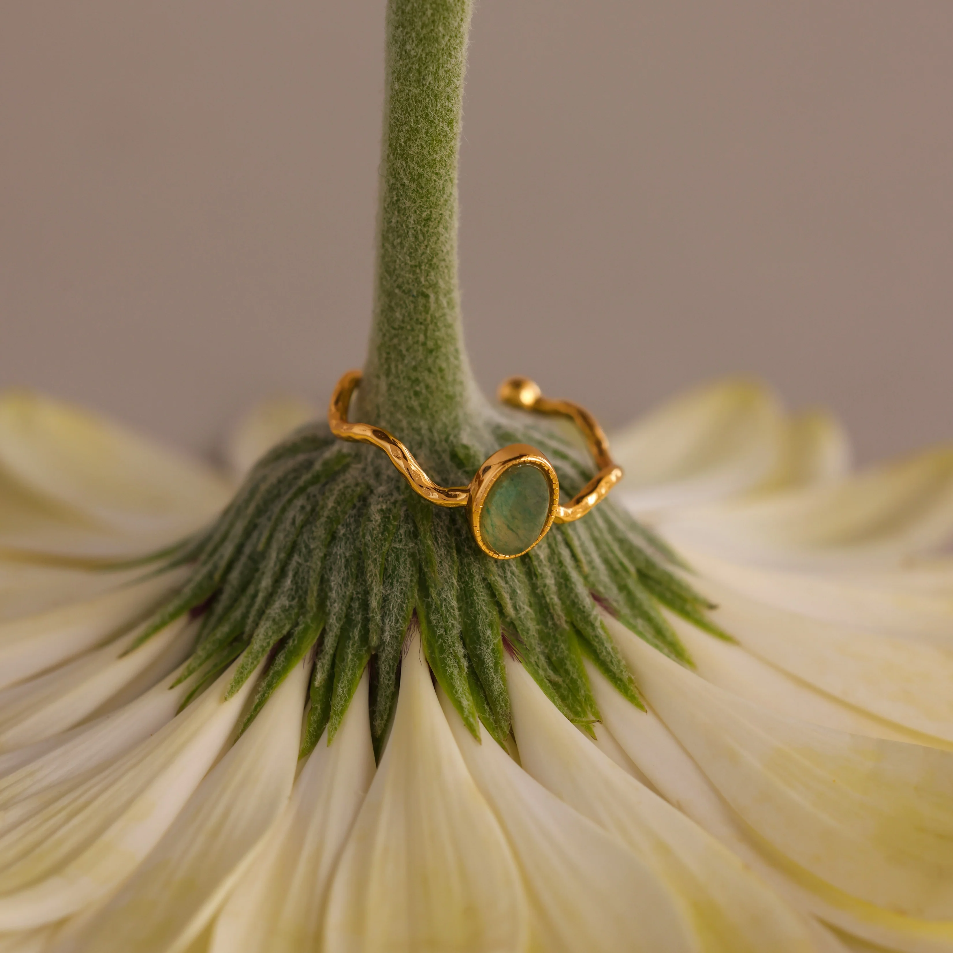 Open Sculpted Jade Ring - Image 5