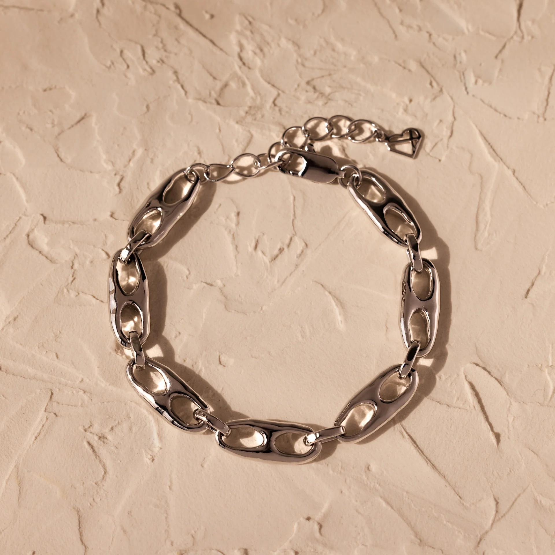 Organic Mariner Chain Bracelet in Silver