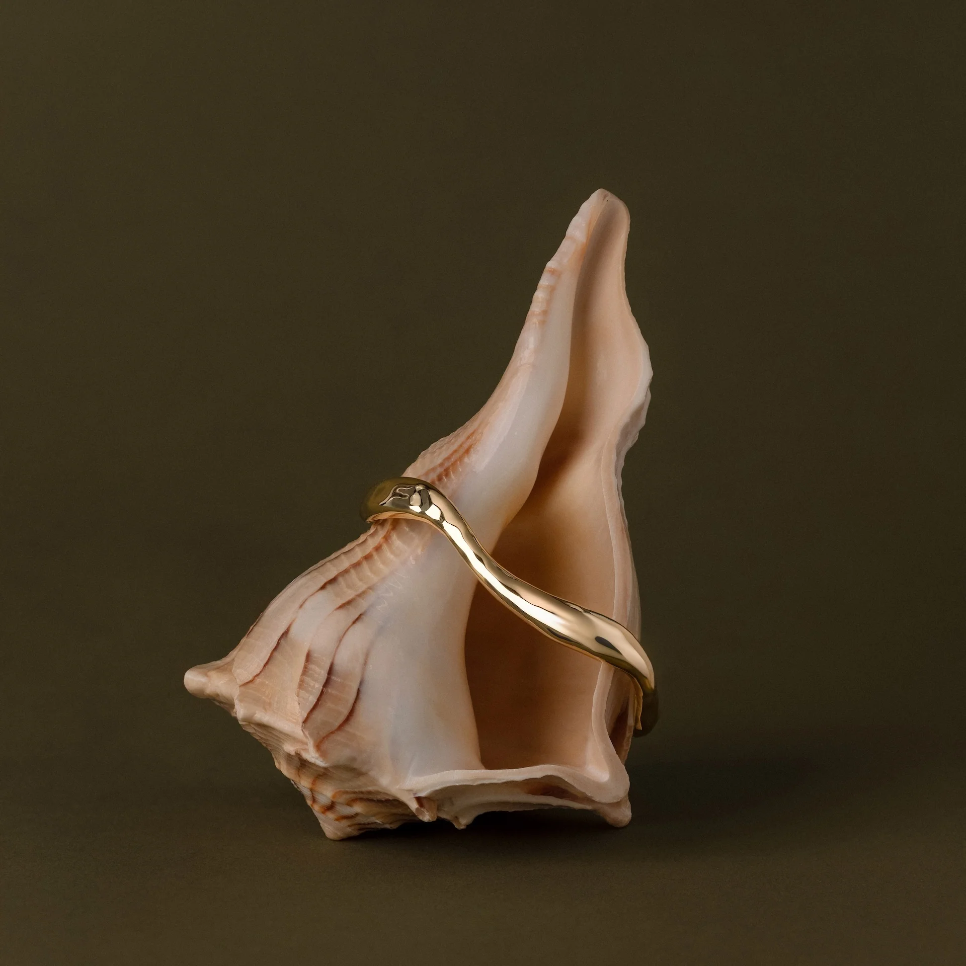 Organic Wavy Cuff Bracelet - Image 8
