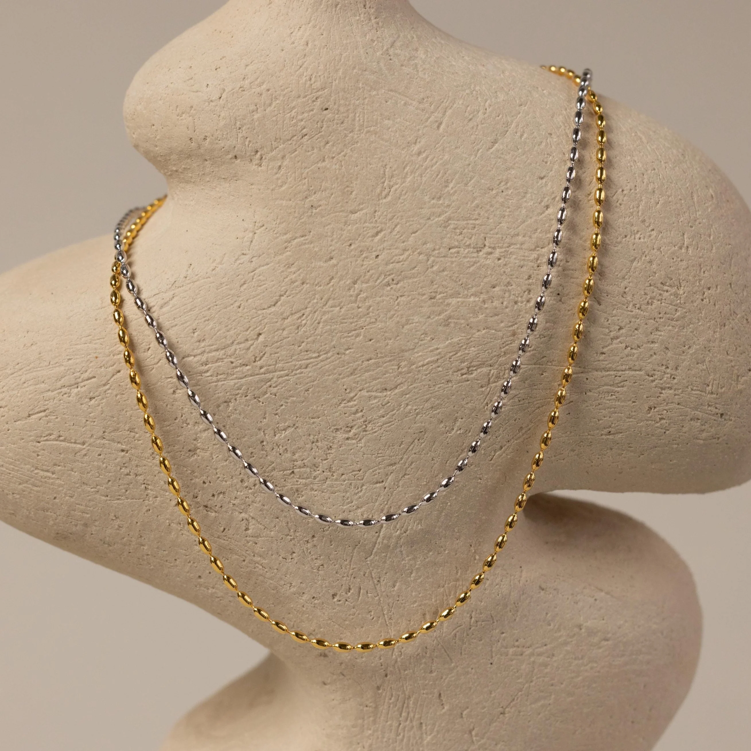 Oval Beaded Necklace - Image 6