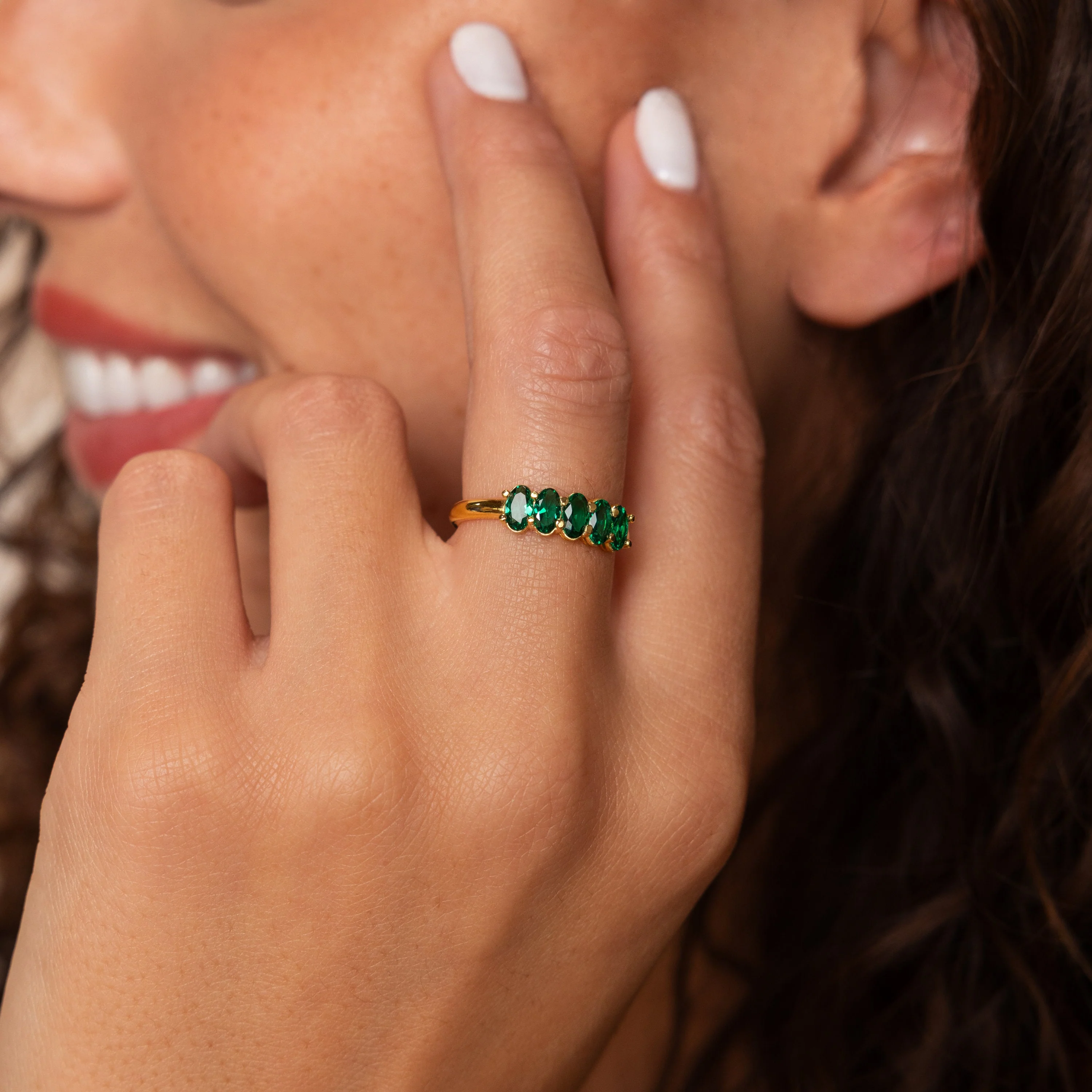 Oval Birthstone Ring - Image 2