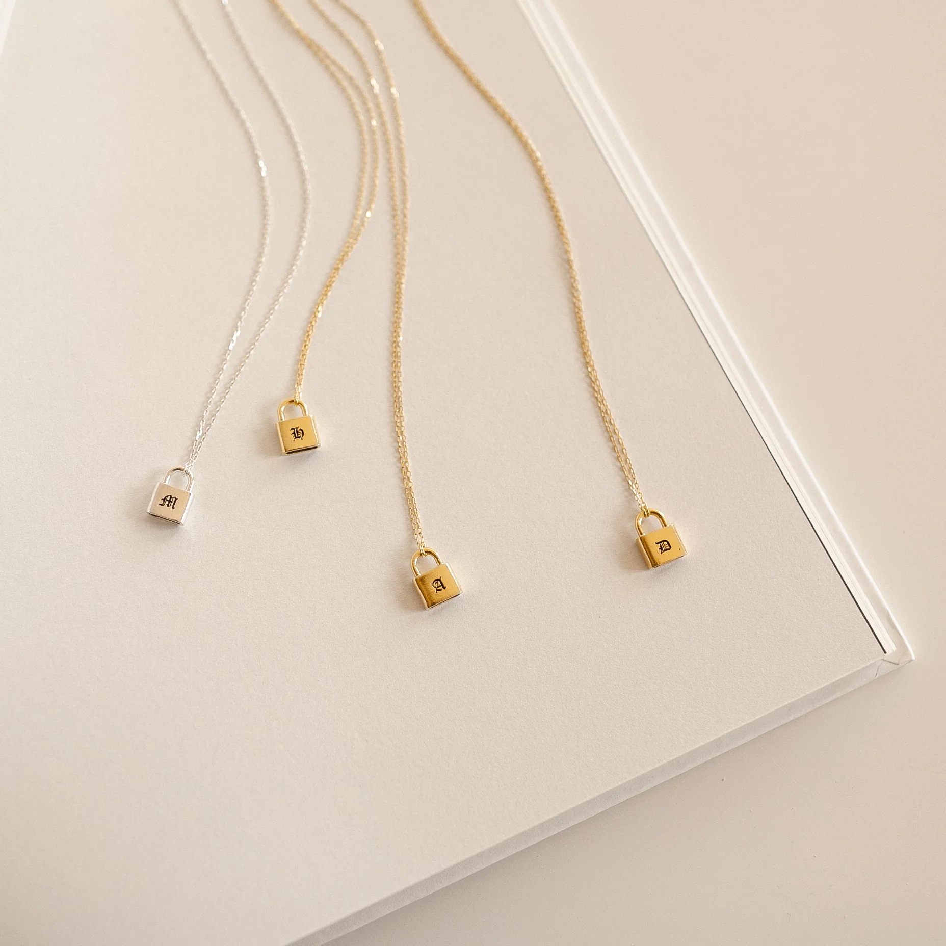 Padlock Necklace in 18K Gold - Image 3