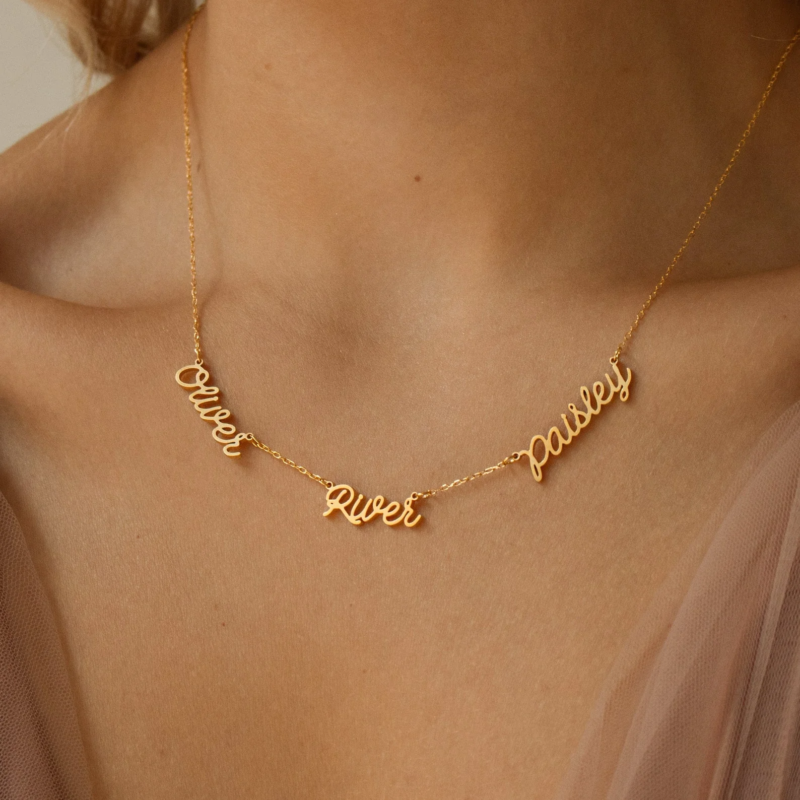 Paris Multiple Name Necklace - Image 3