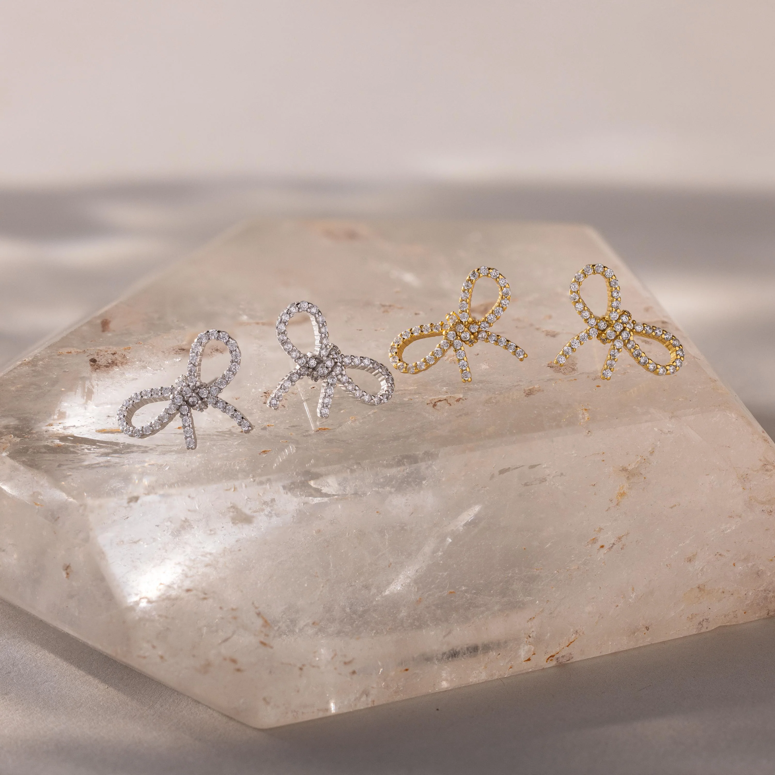 Pave Bow Studs - Image 7