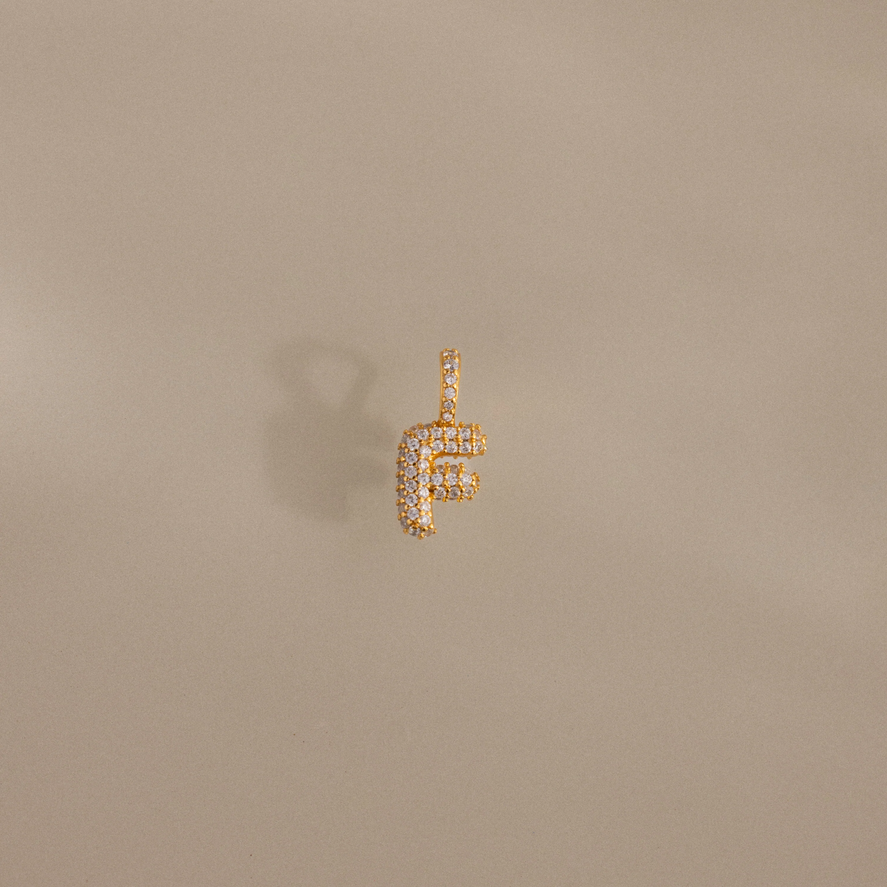 Pave Bubble Letter Charm - Image 13