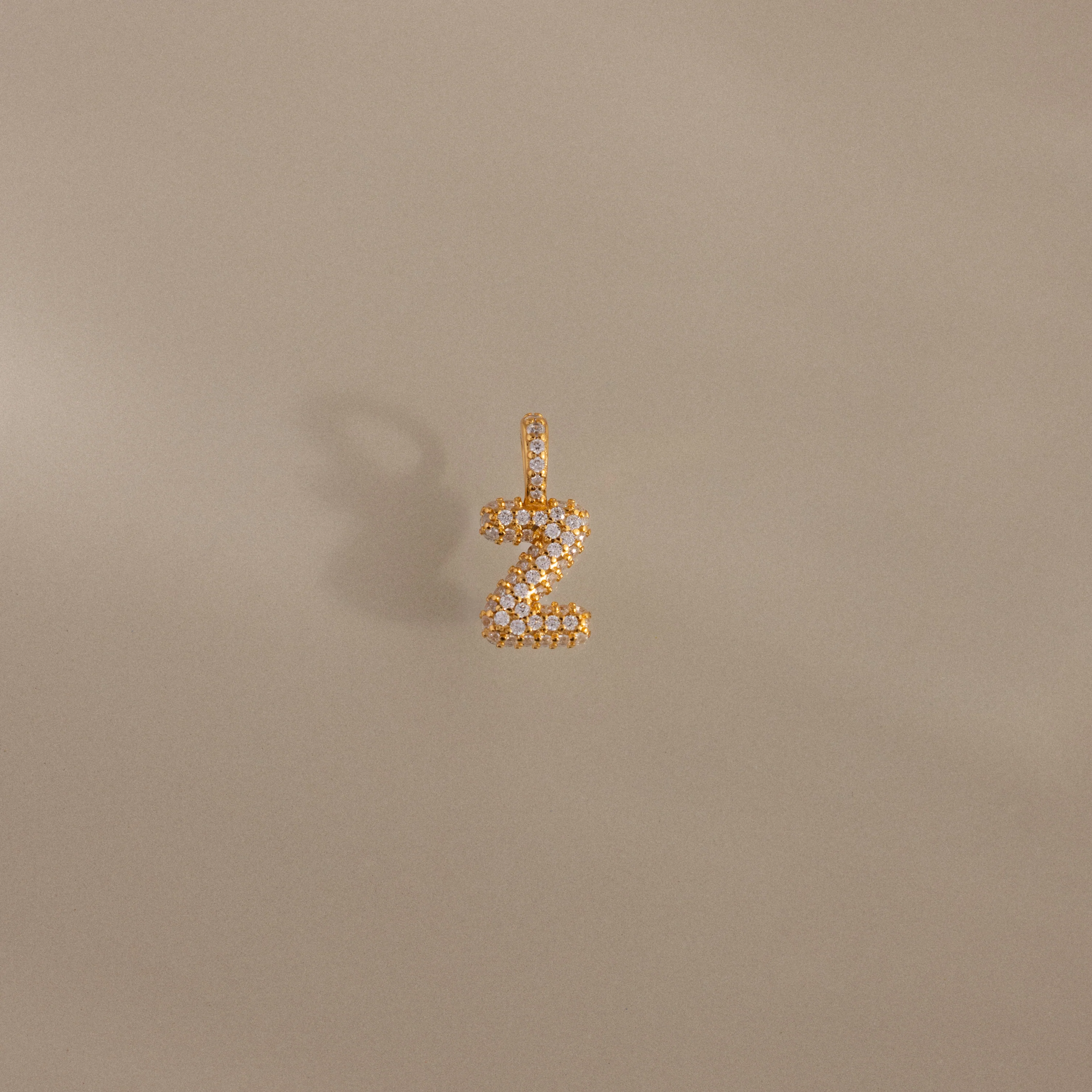 Pave Bubble Letter Charm - Image 34