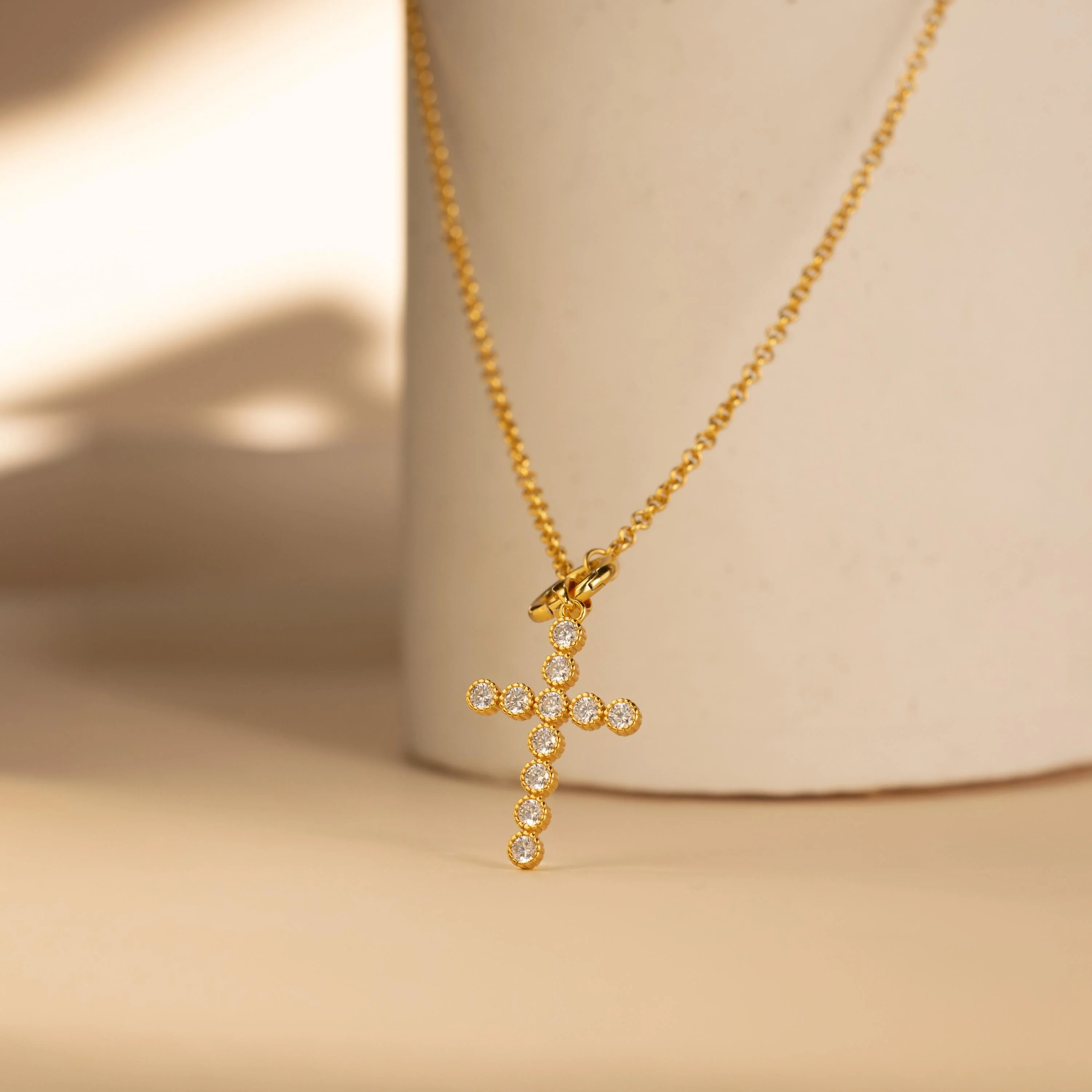 Pave Cross Charm - Image 3