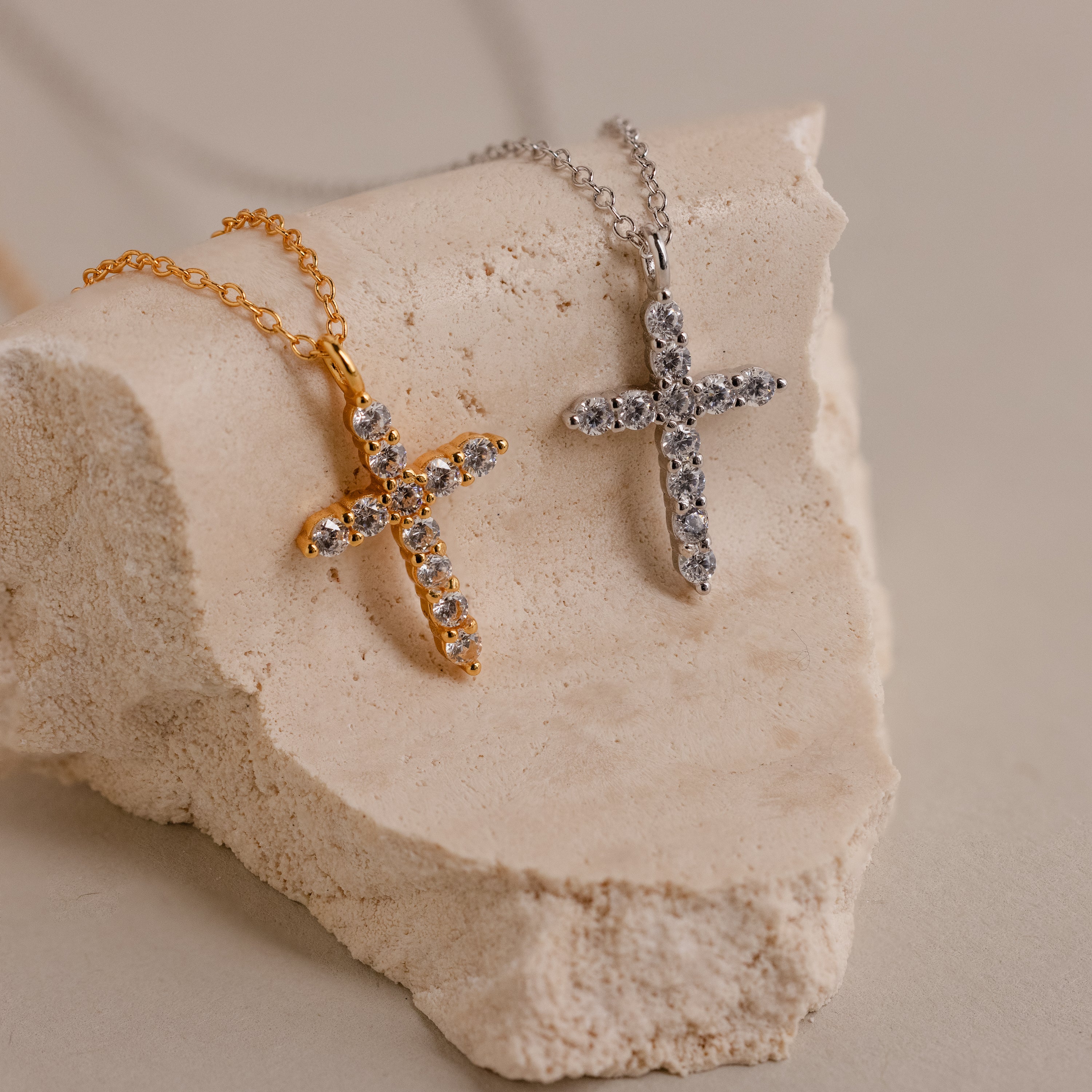 Pave Cross Necklace - Image 7