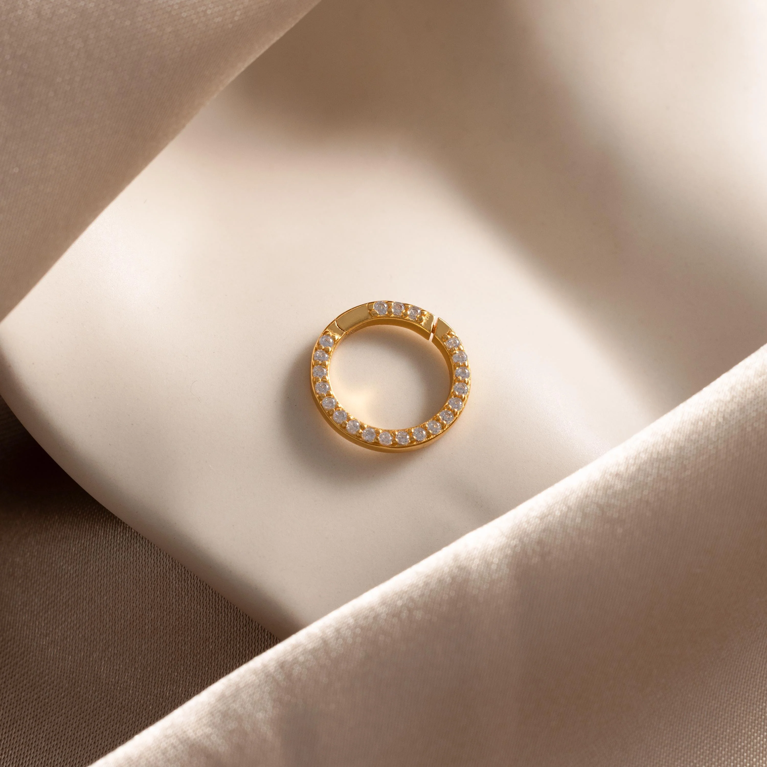 Pave Diamond Charm Clip