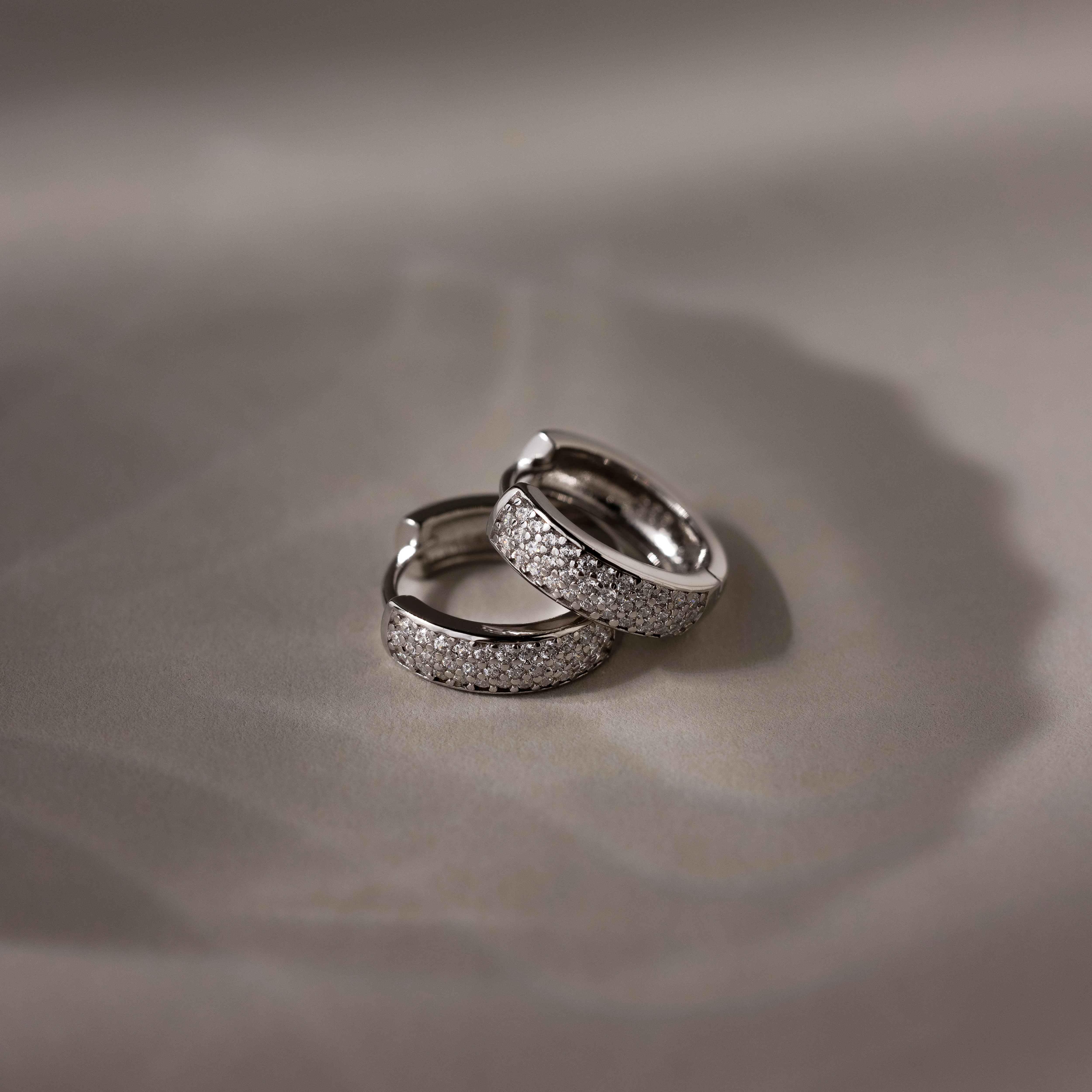 Pave Diamond Huggies - Image 6