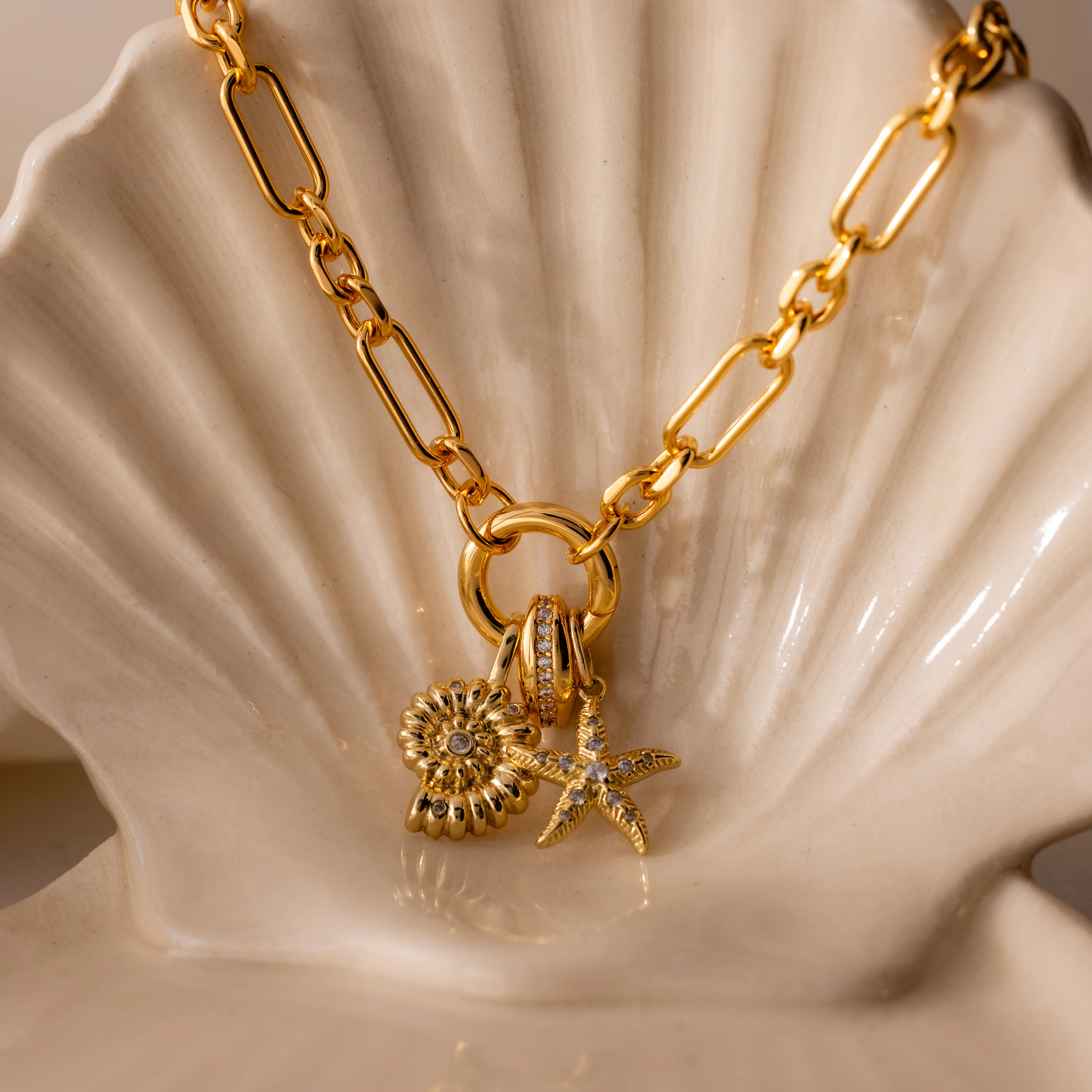 Pave Dome Spacer Charm in 18K Gold - Image 7