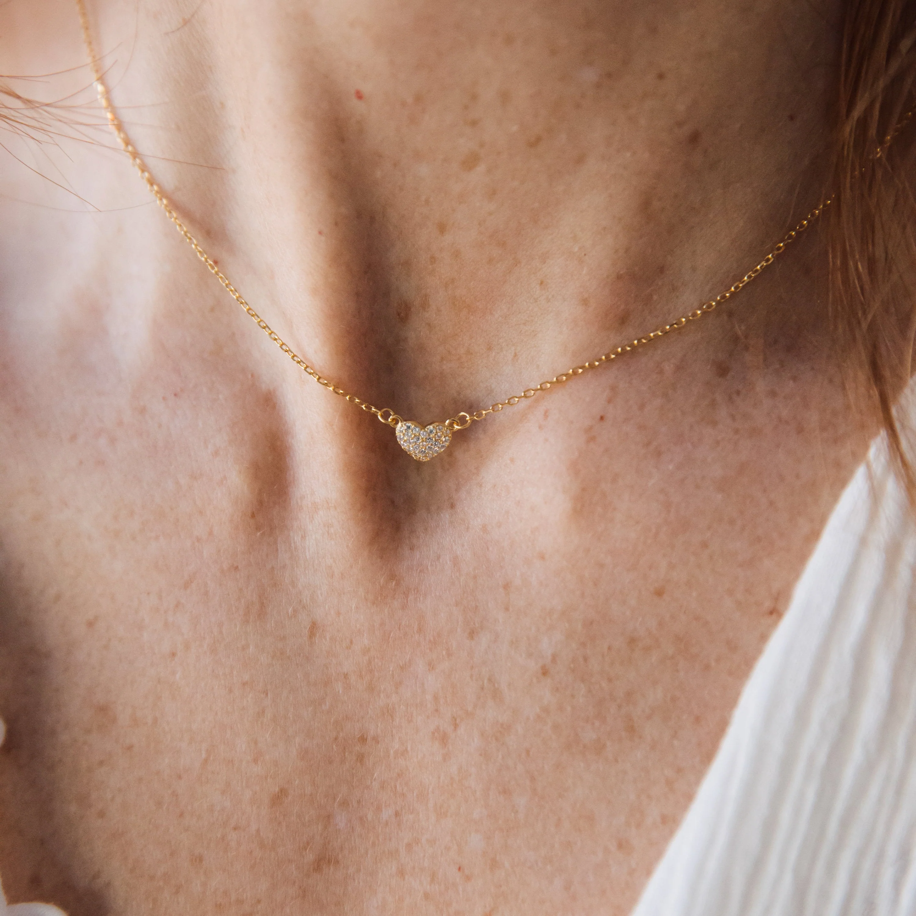 Pave Heart Necklace - Image 3