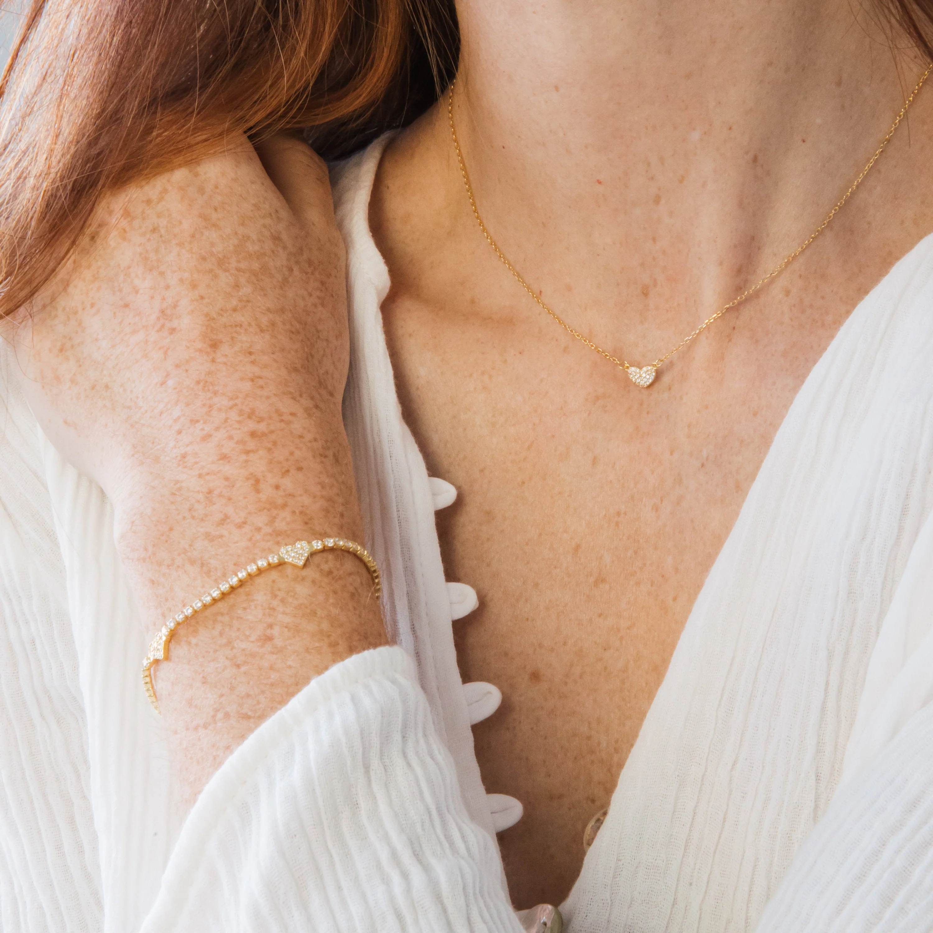Pave Heart Necklace - Image 5