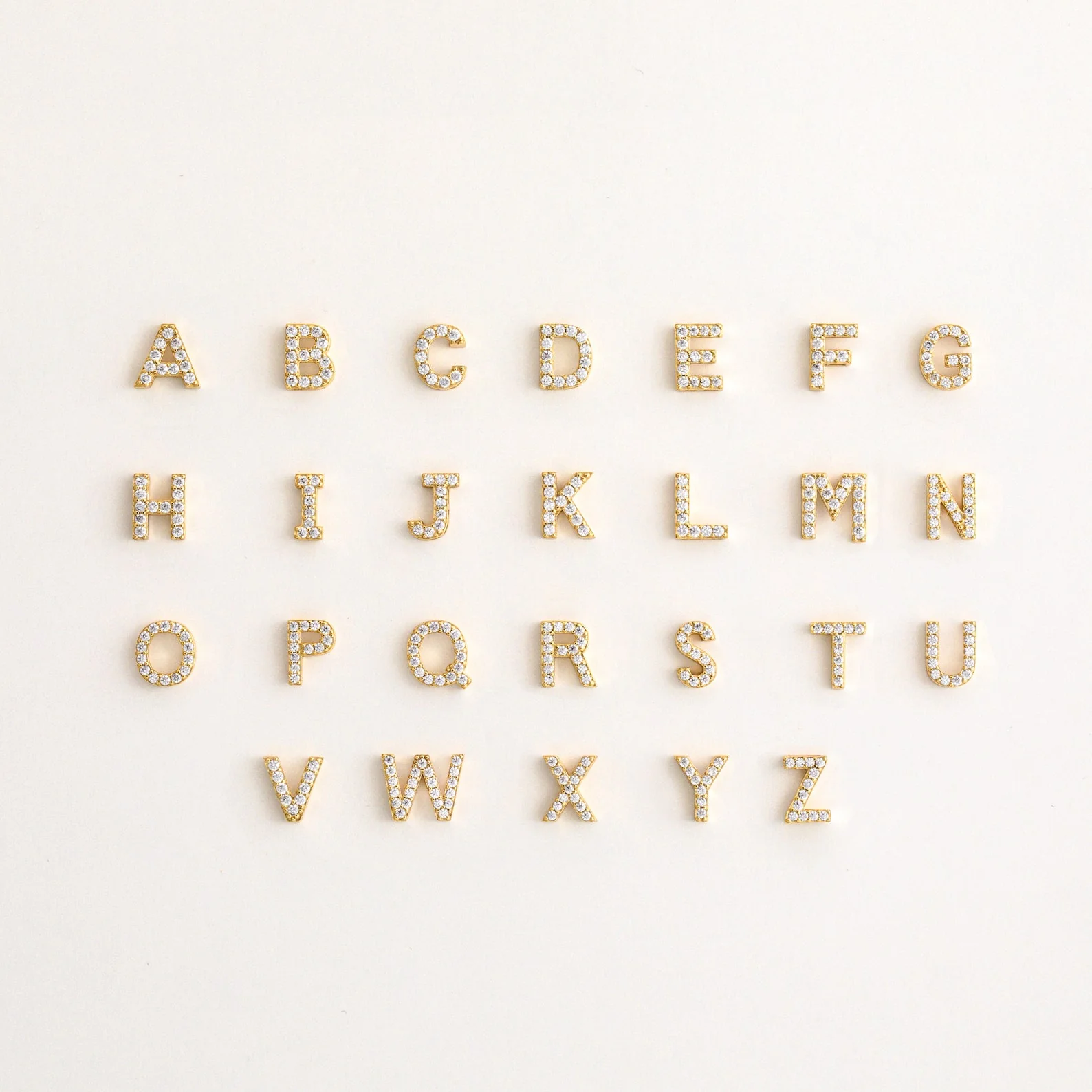 Pave Initial Huggies - Image 7