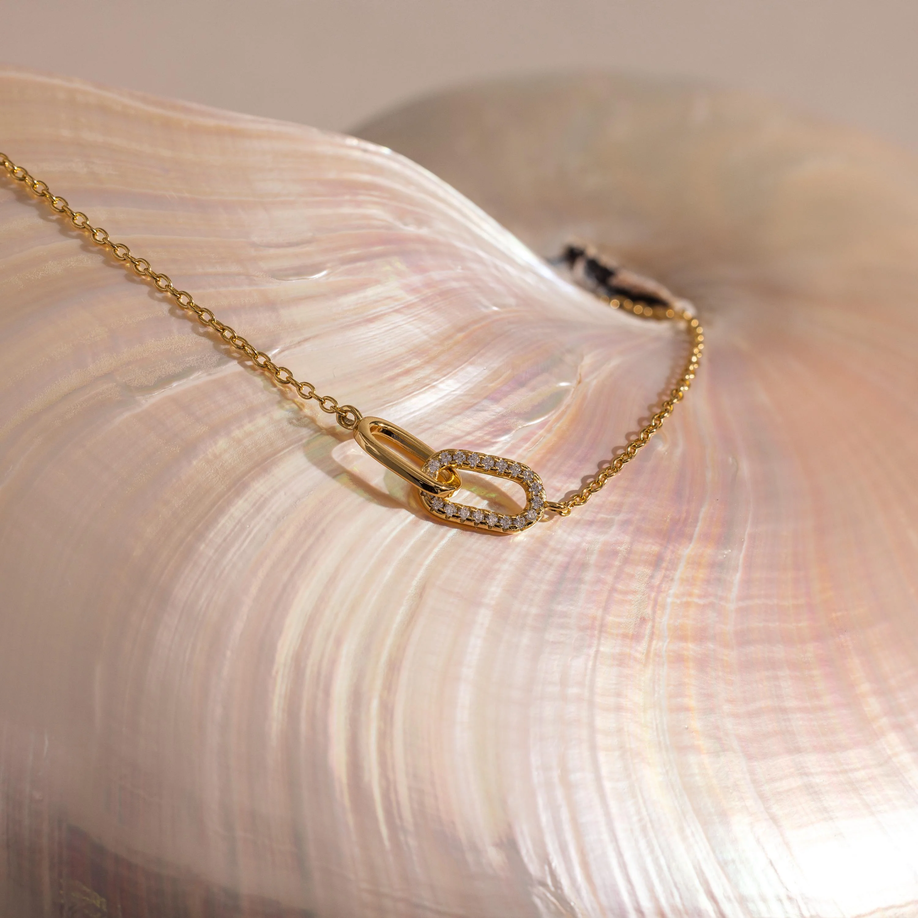 Pave Linked Pendant Bracelet - Image 4