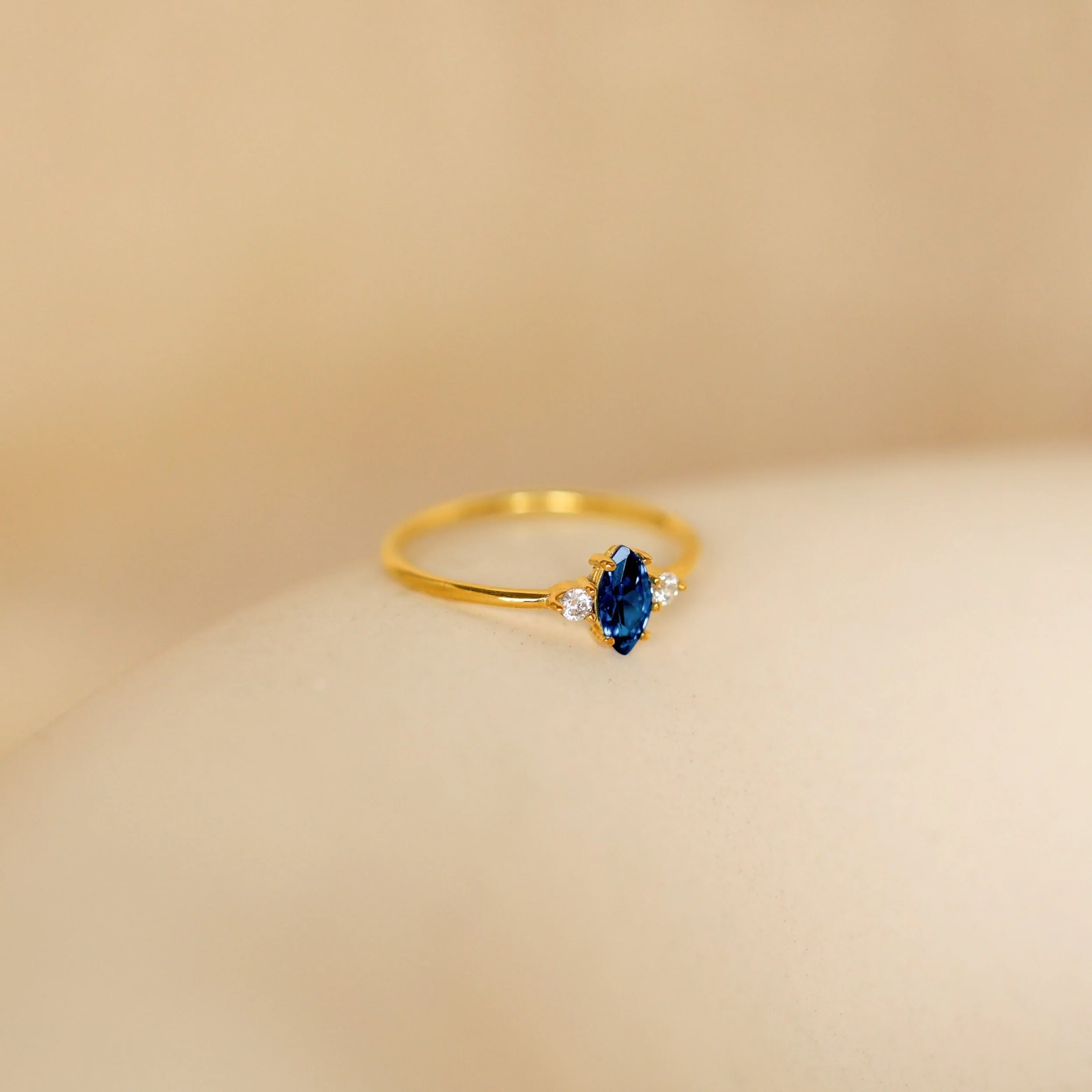 Pave Marquise Birthstone Ring - Image 4