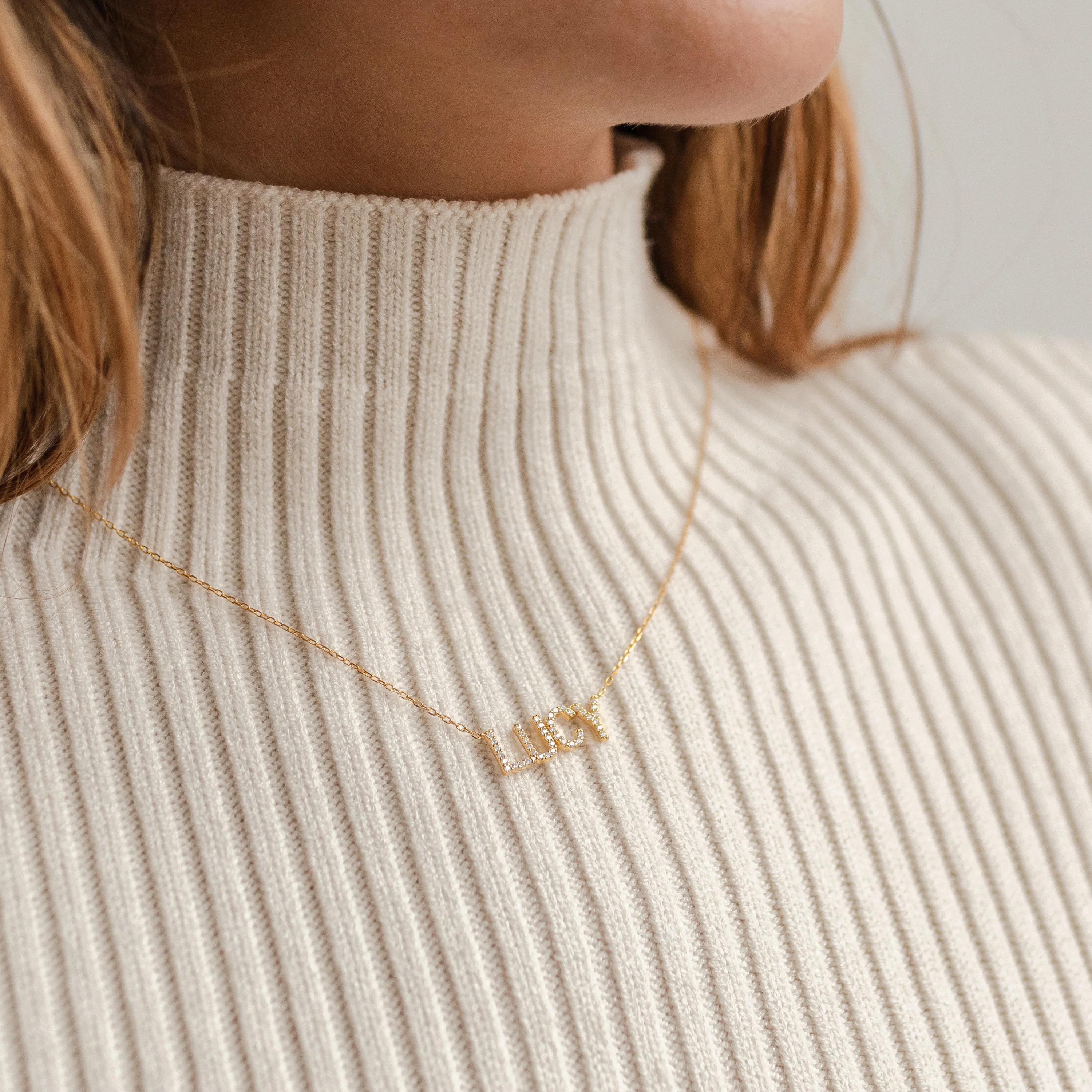 Pave Name Necklace - Image 2