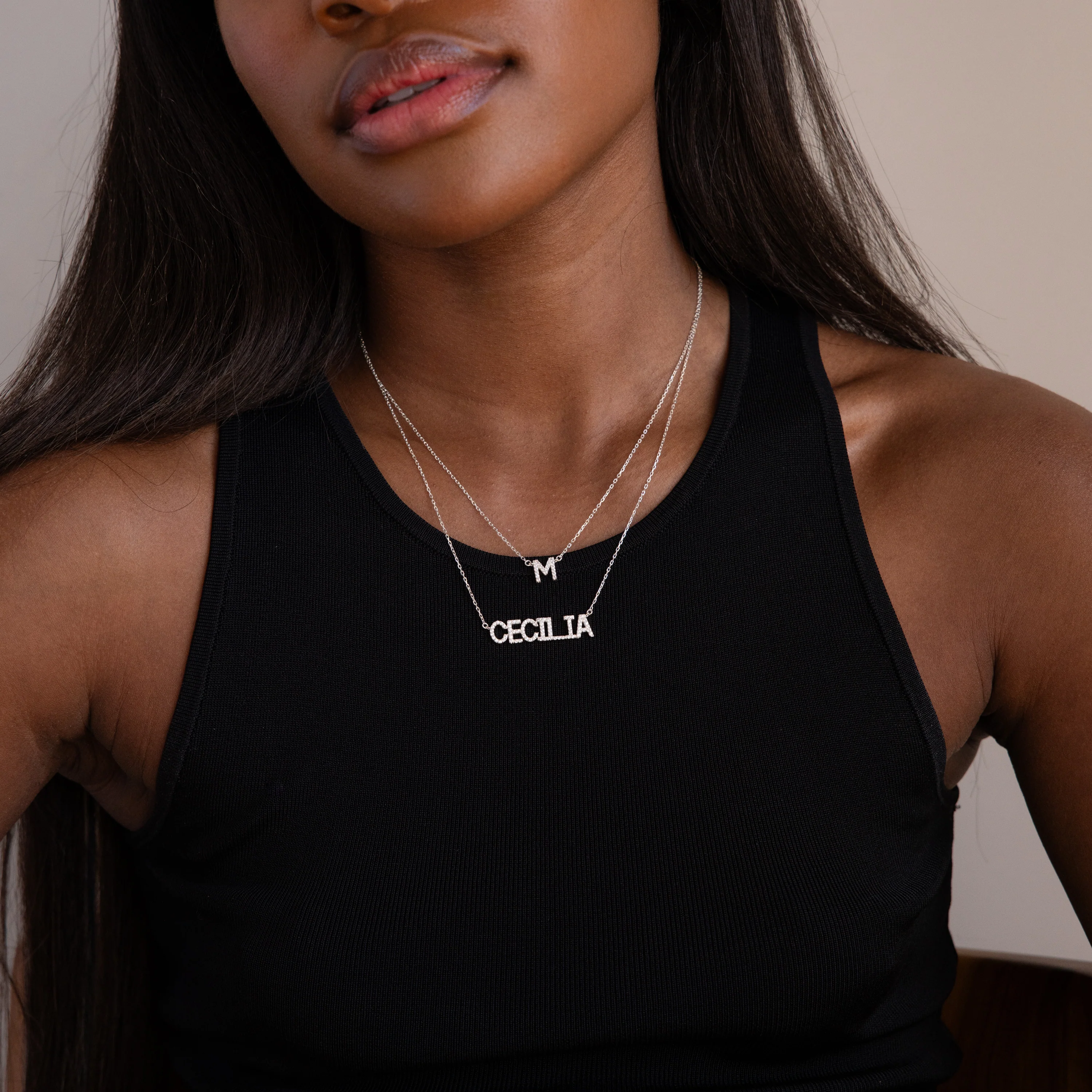 Pave Name Necklace - Image 6