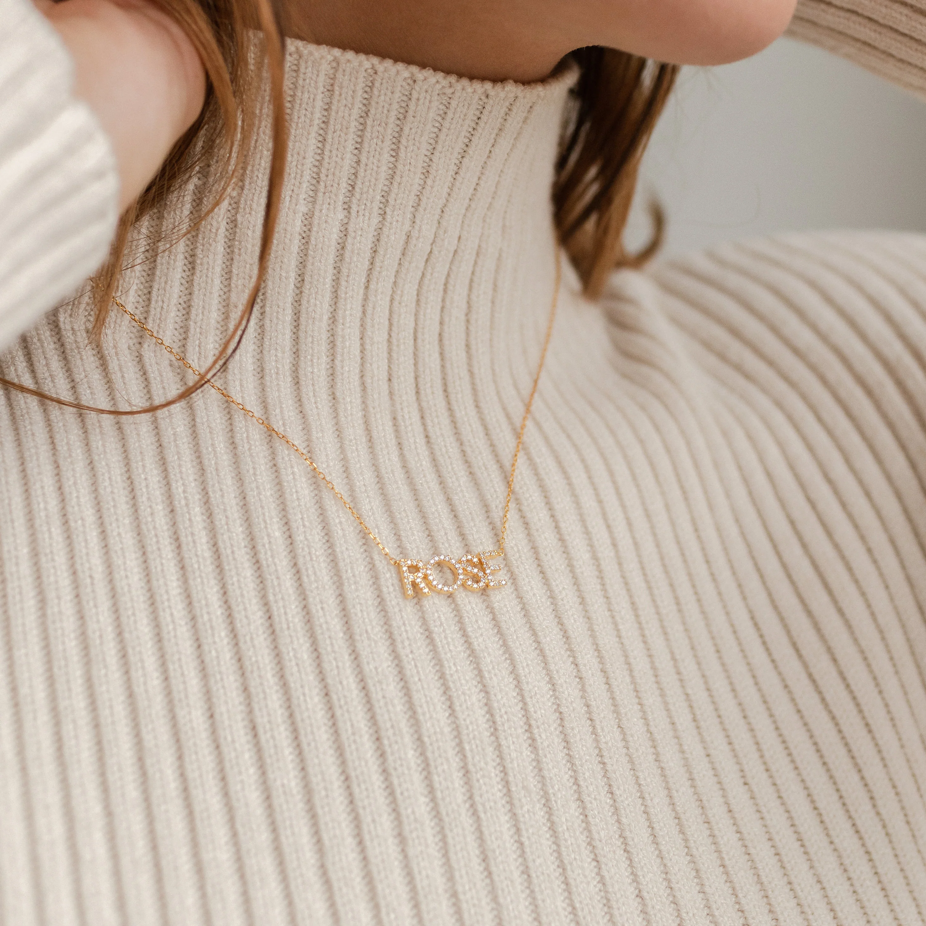 Pave Name Necklace - Image 8
