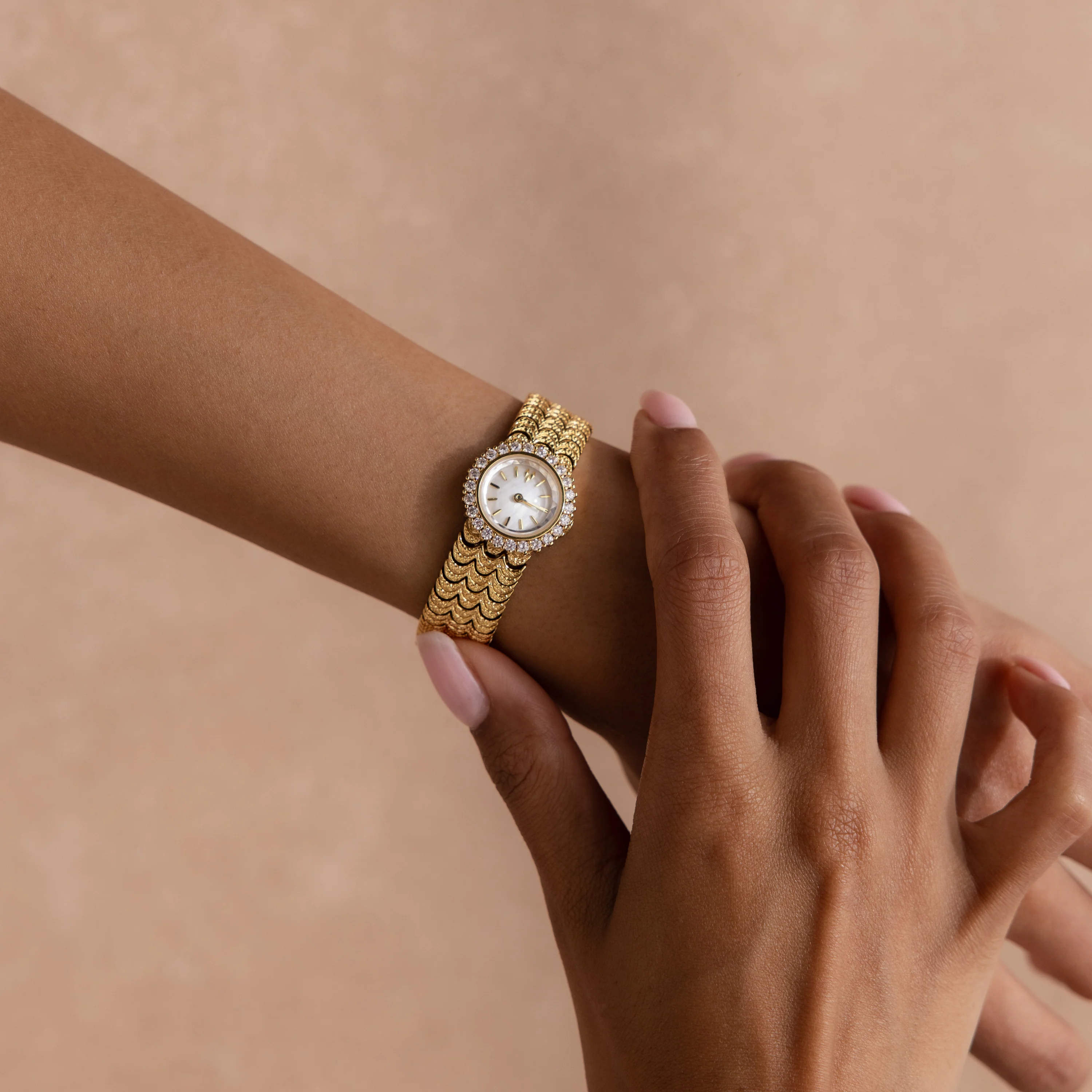 Pave Scalloped Timepiece - Image 3