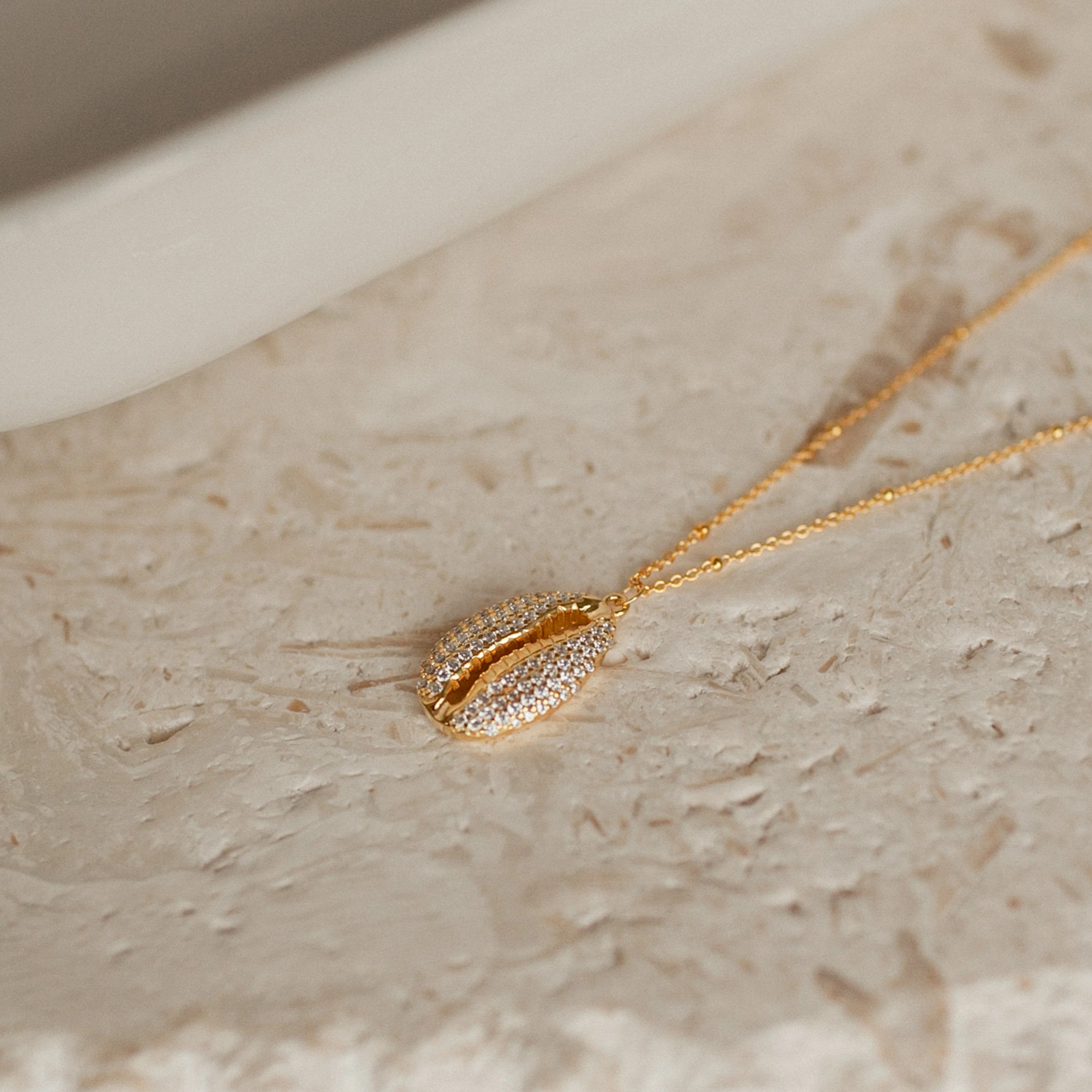 Pave Shell Necklace - Image 4