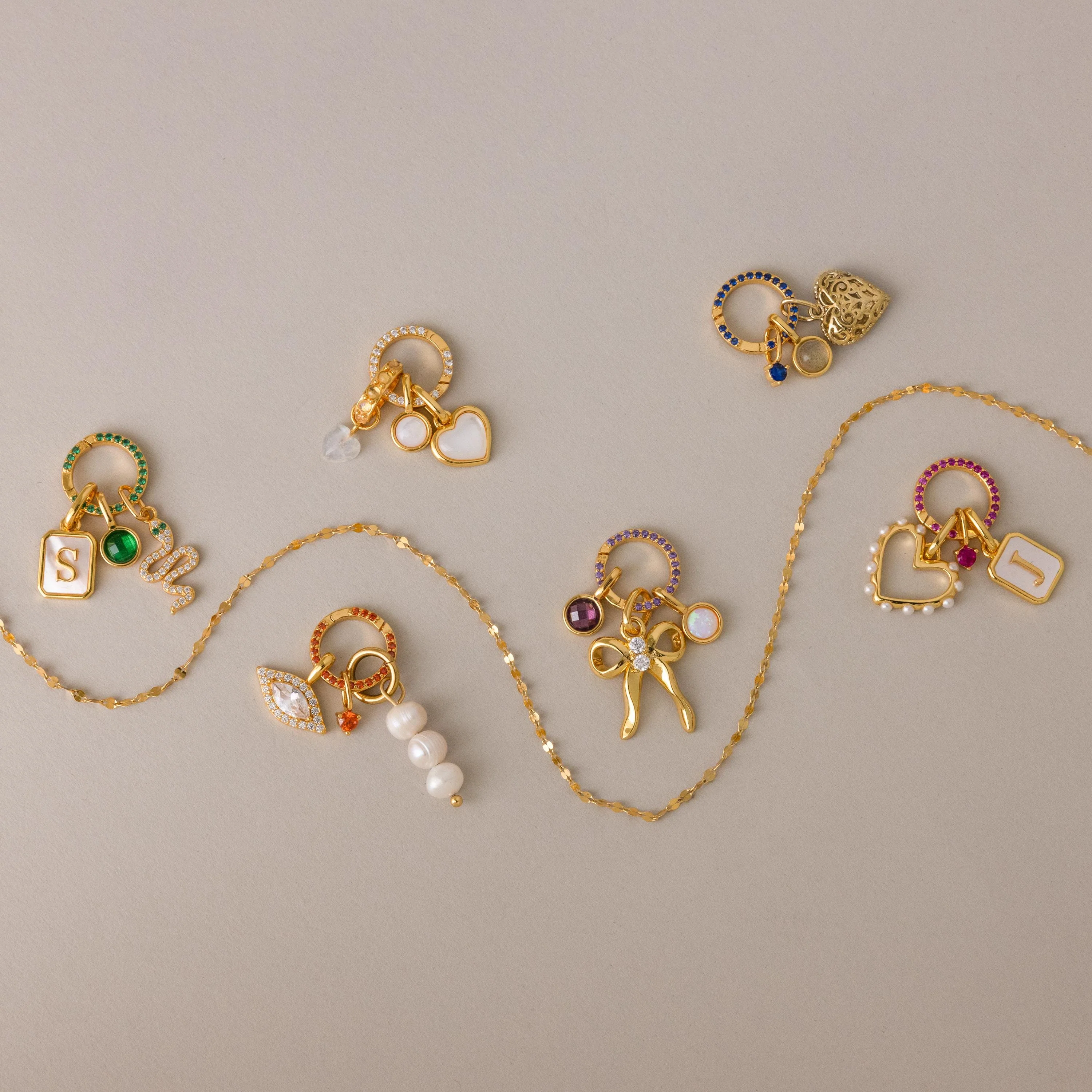 Pave Peridot Charm Clip - Image 3