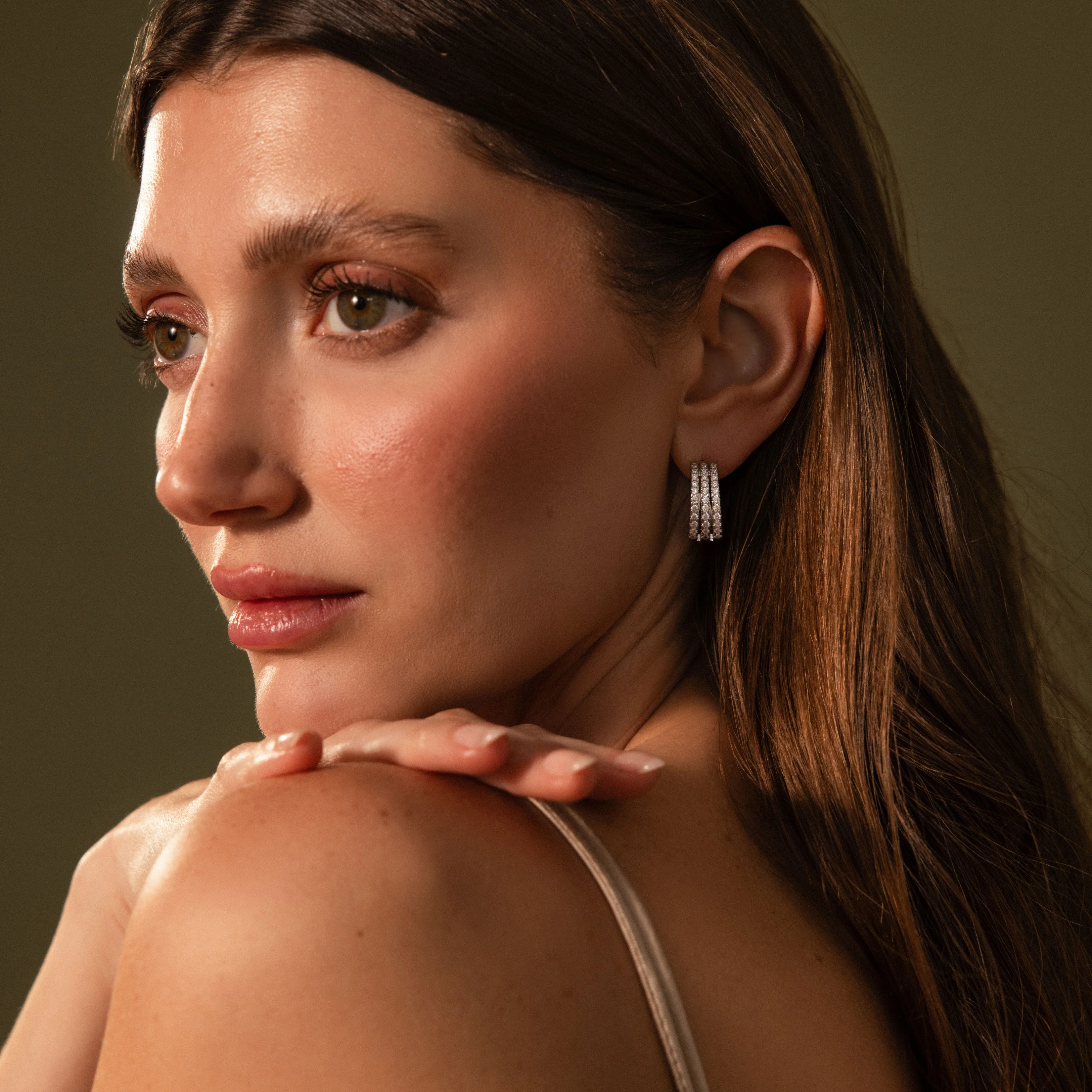 Pave Trio Hoops - Image 9