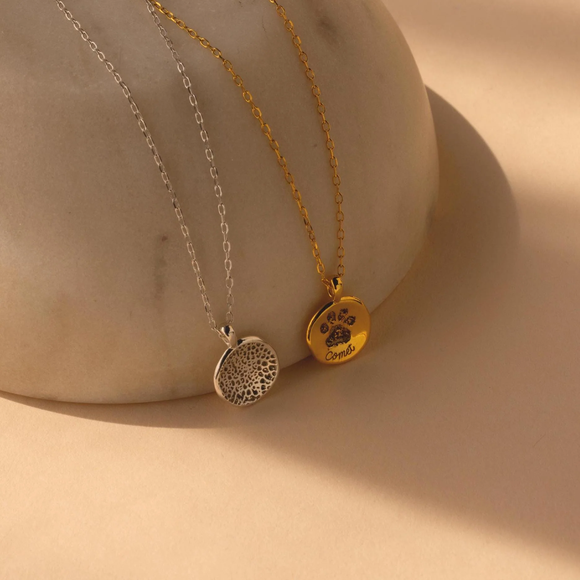 Paw Print Coin Necklace - Image 5