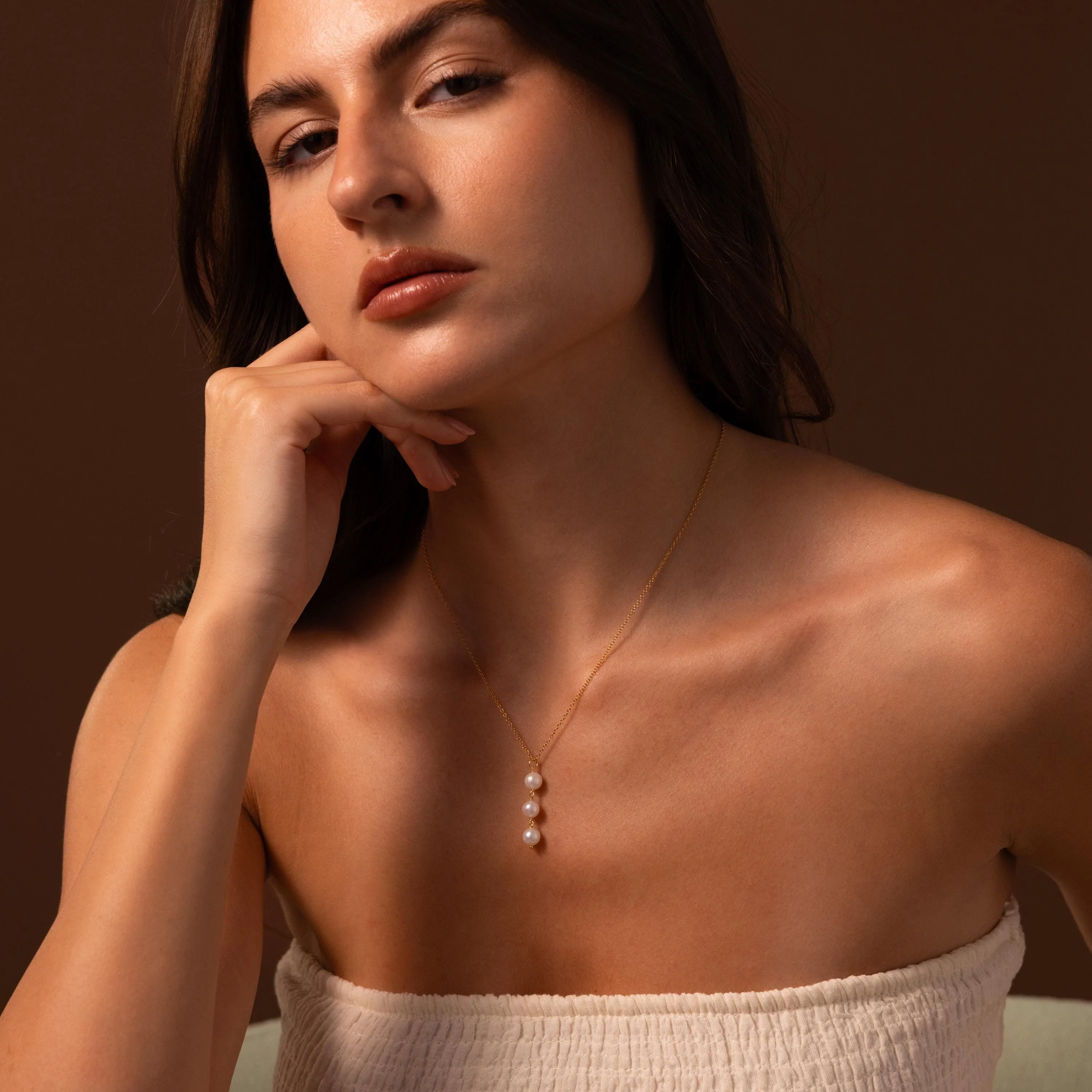 Pearl Cascade Necklace - Image 5