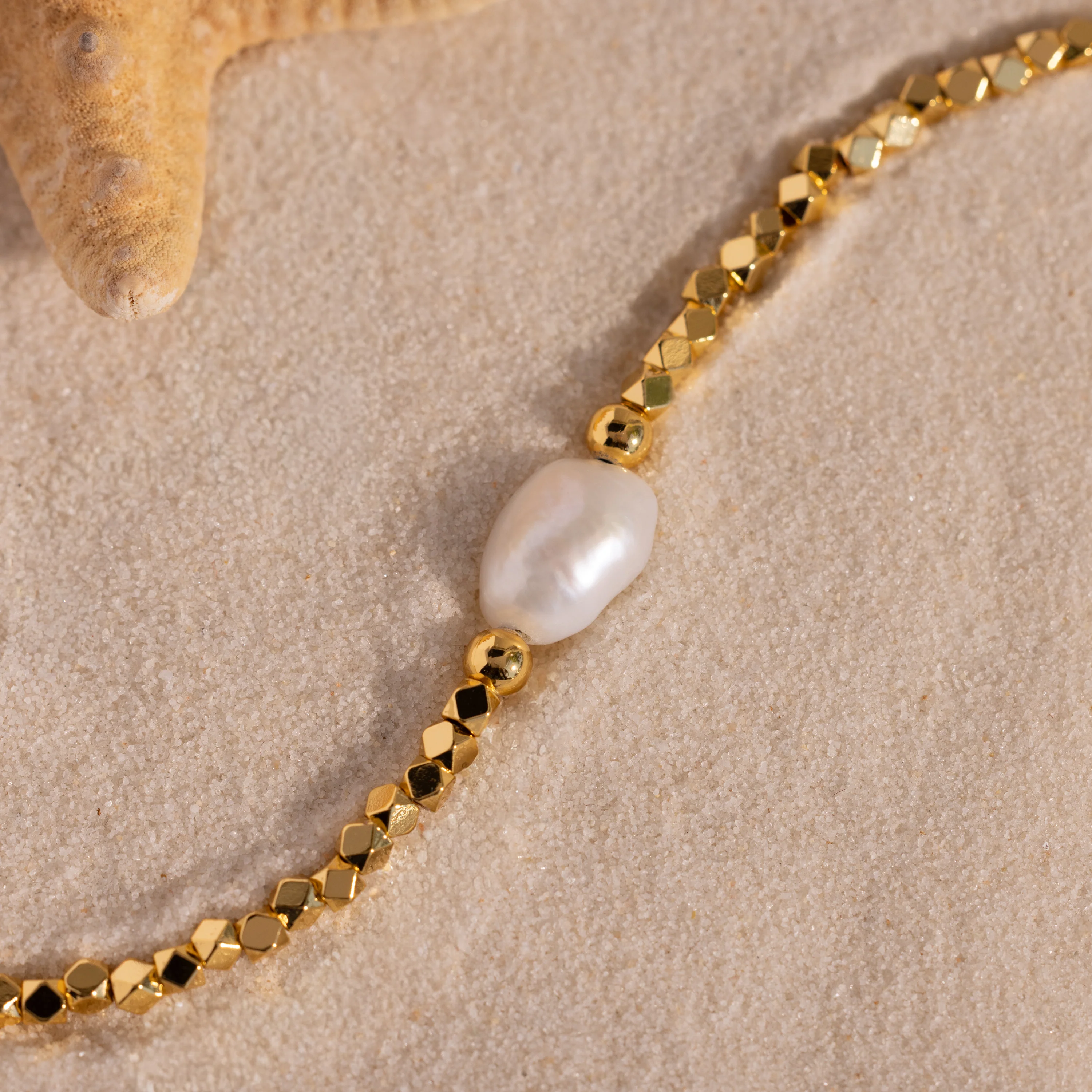 Pearl Charm Beaded Bracelet - Image 7