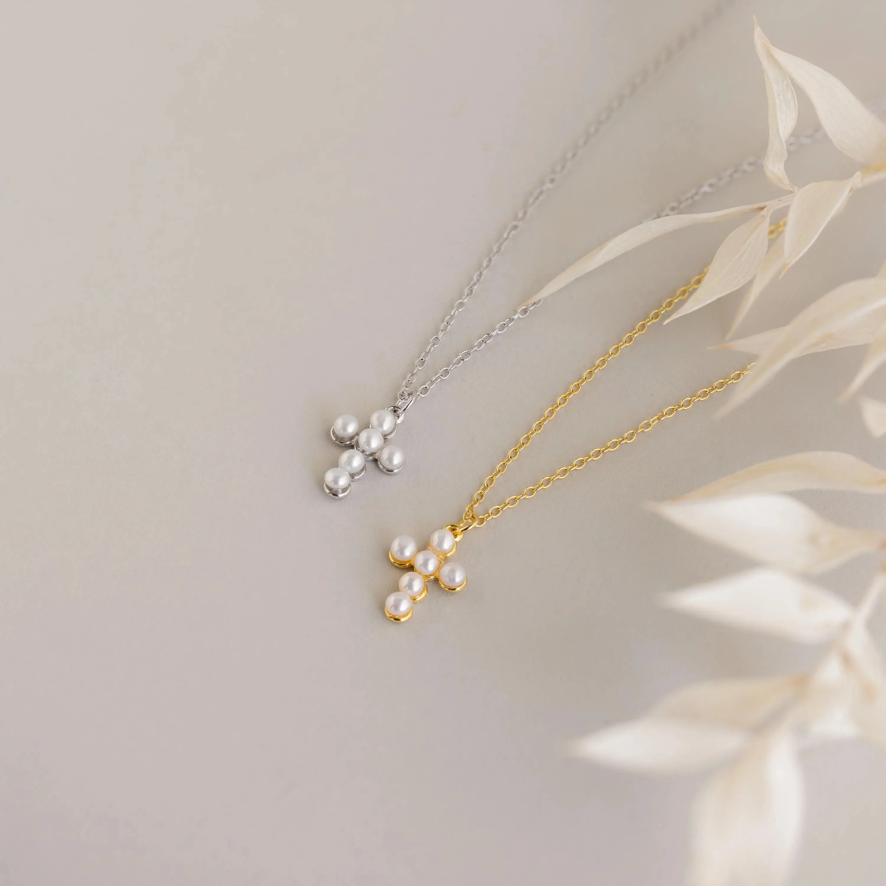 Pearl Cross Necklace