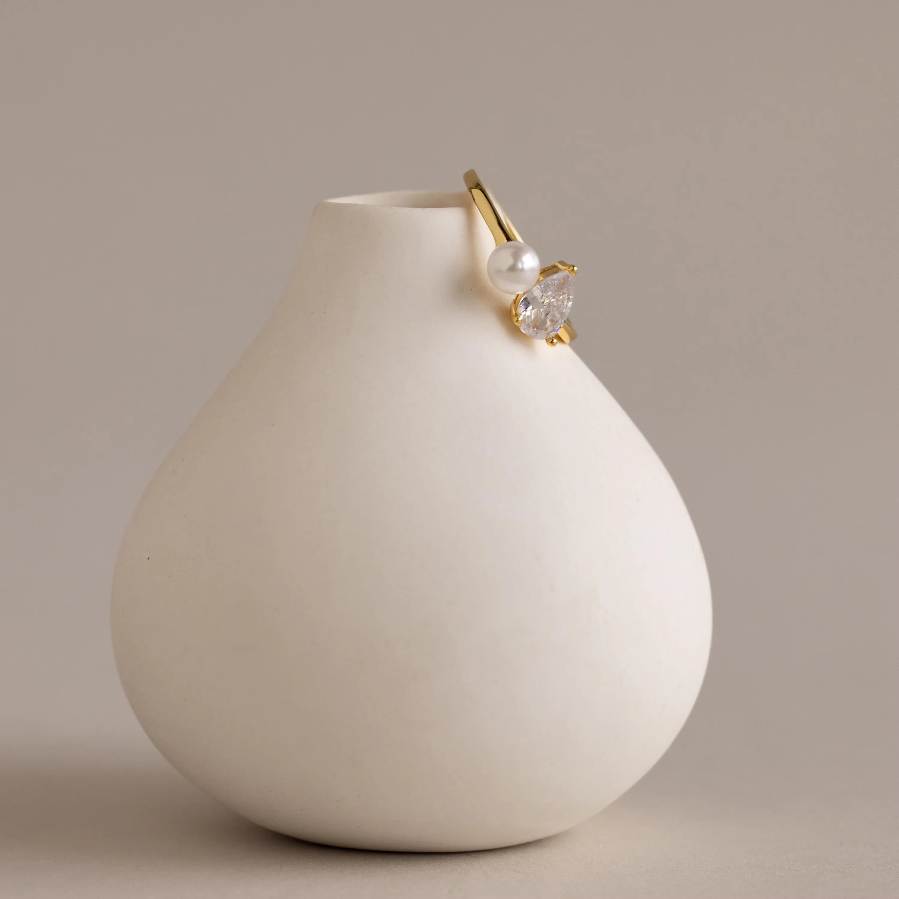 Pearl Diamond Ring - Image 3