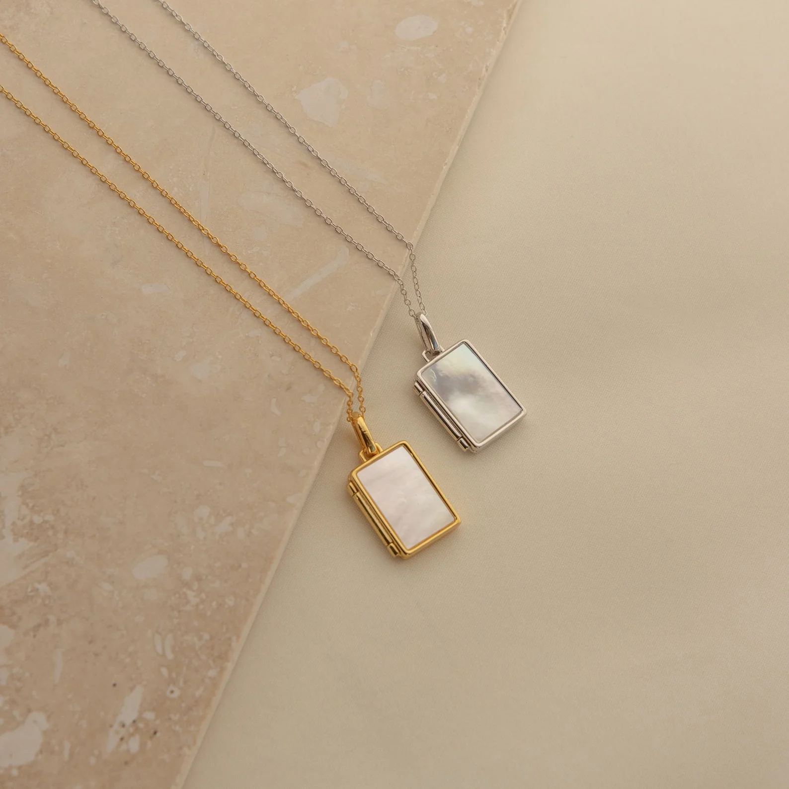 Pearl Locket Necklace - Image 4