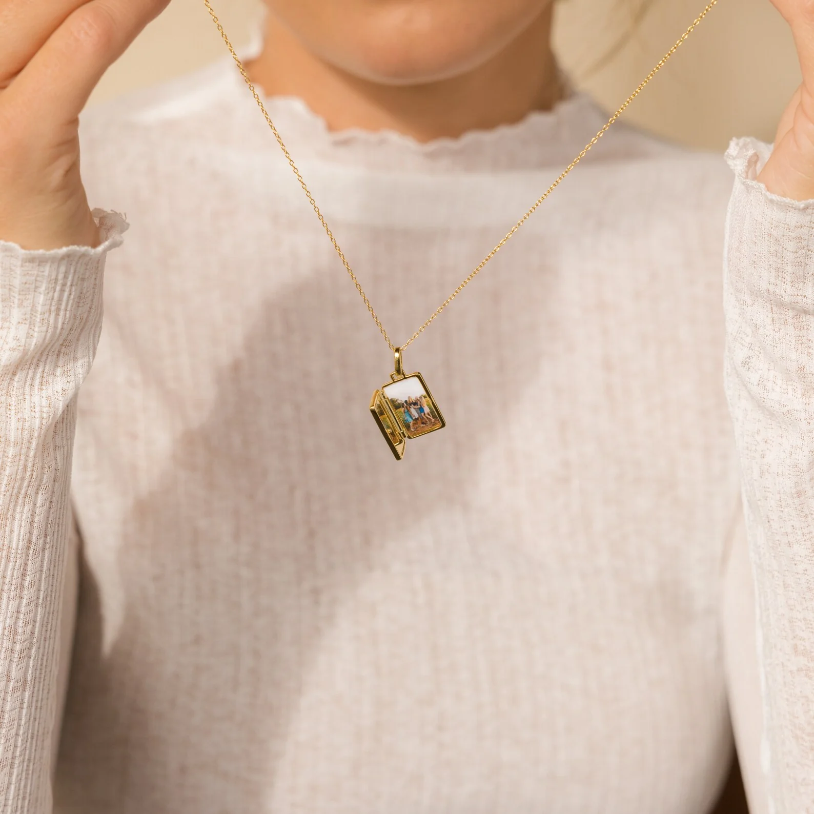 Pearl Locket Necklace - Image 6