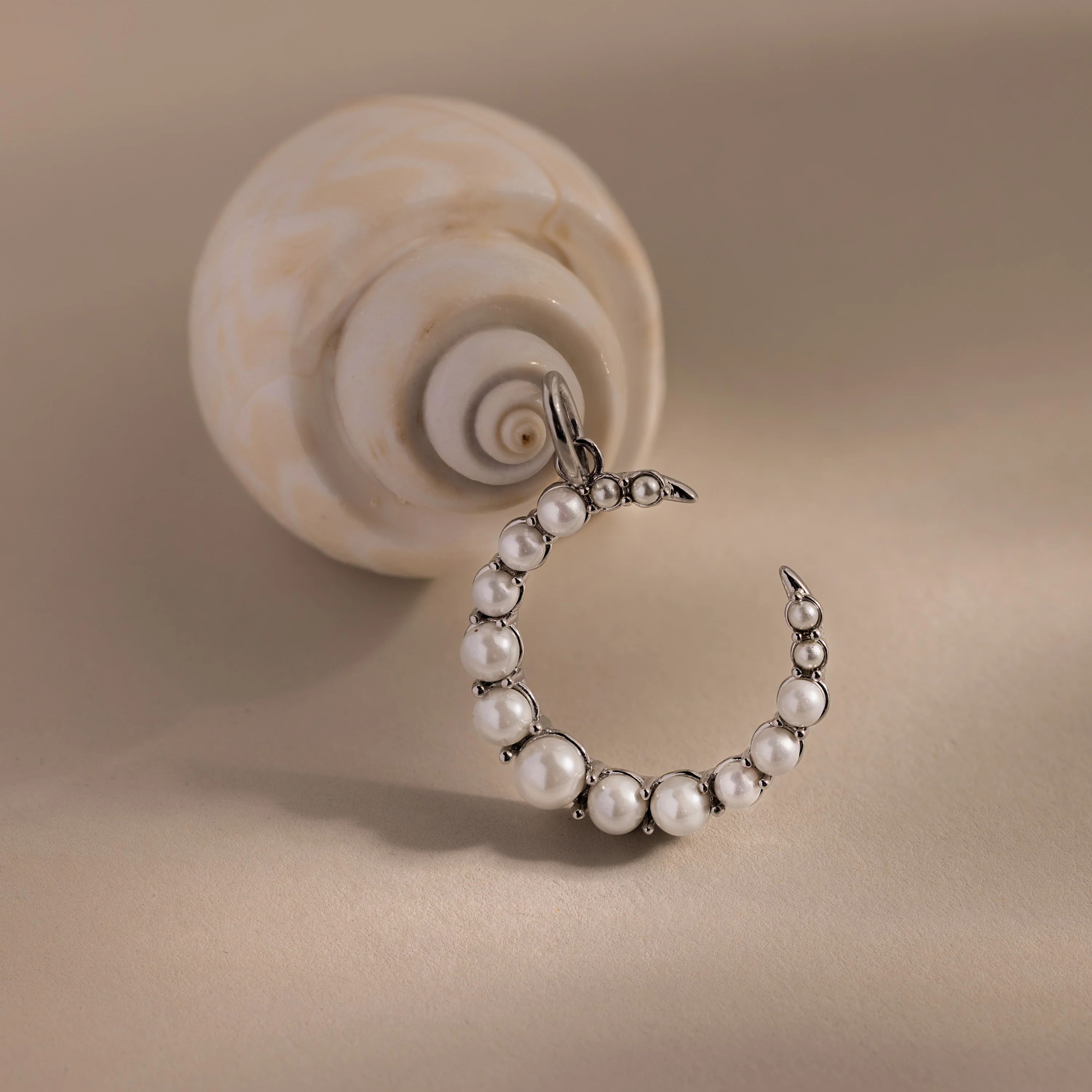 Pearl Moon Charm
