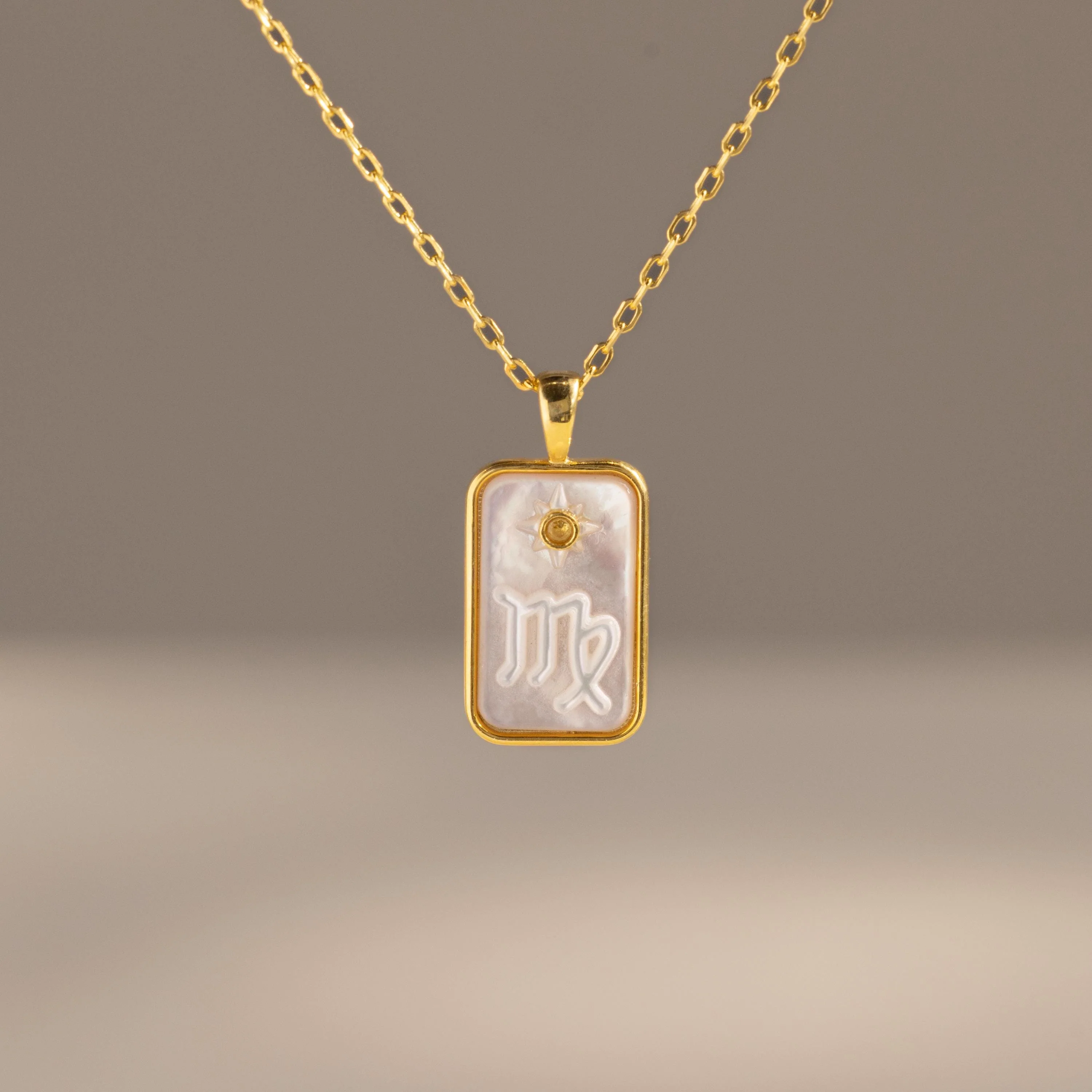 Pearl Zodiac Birthstone Necklace in 18K Gold - Image 7