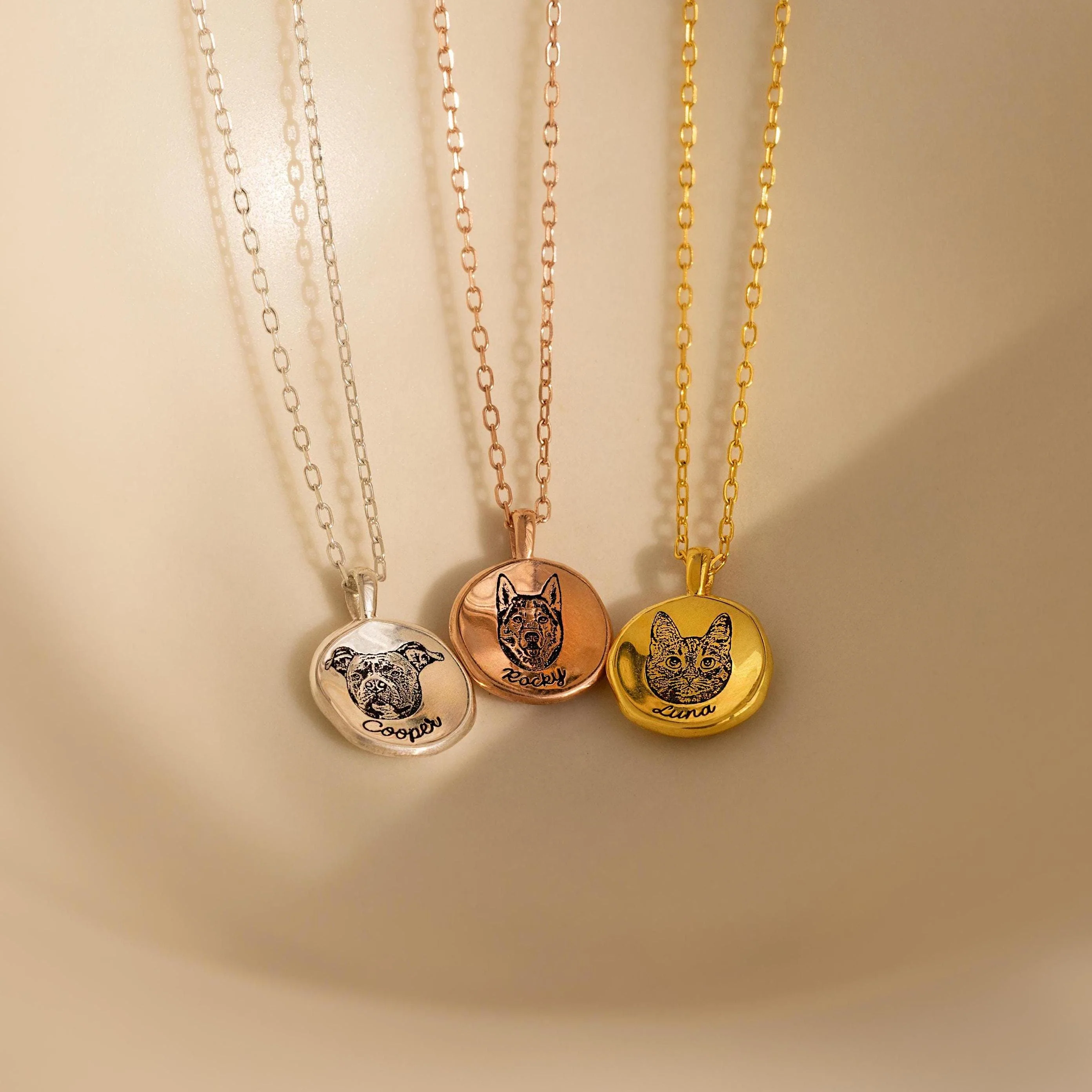 Pet Portrait Coin Necklace - Image 7