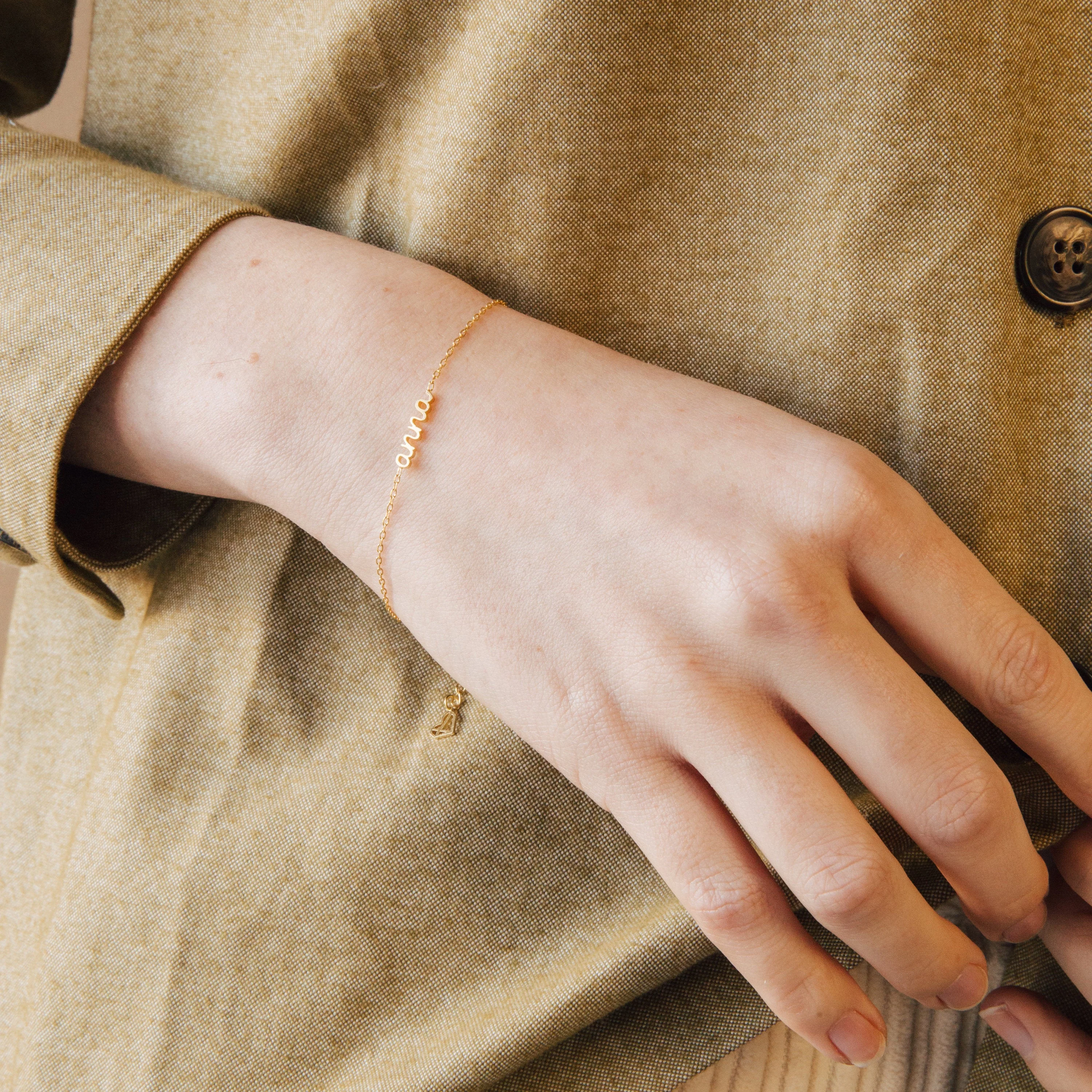 Petite Tiny Name Bracelet - Image 4