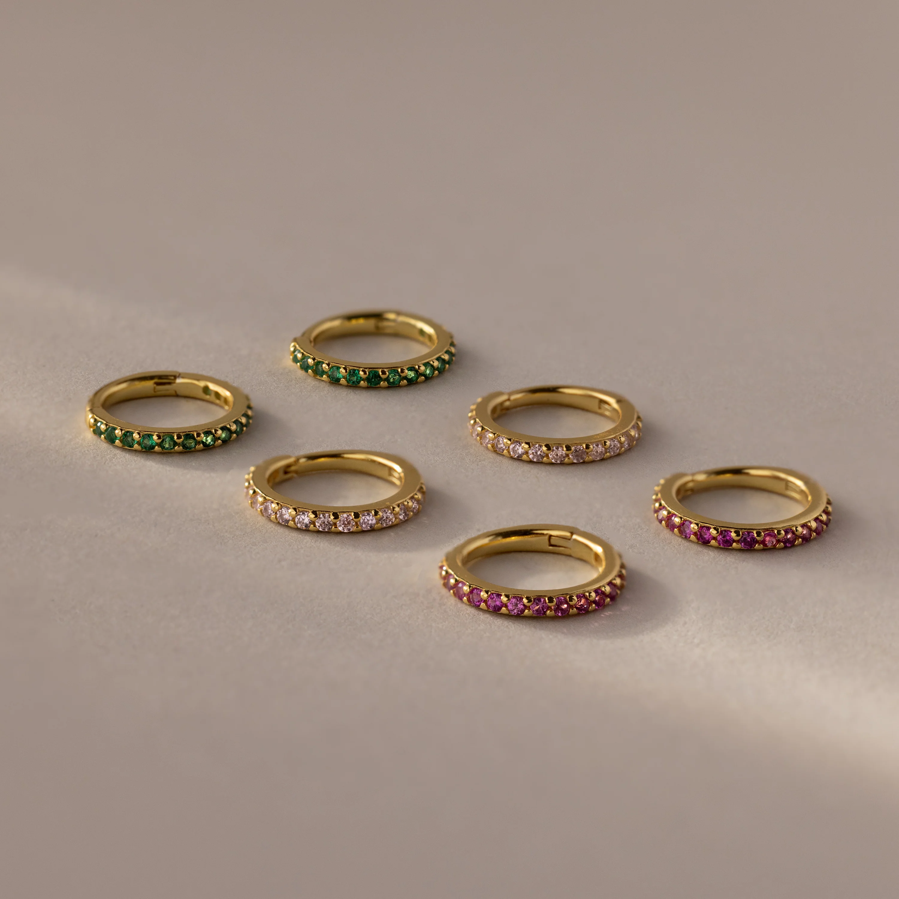 Pink Tourmaline Clicker Huggies - Image 7