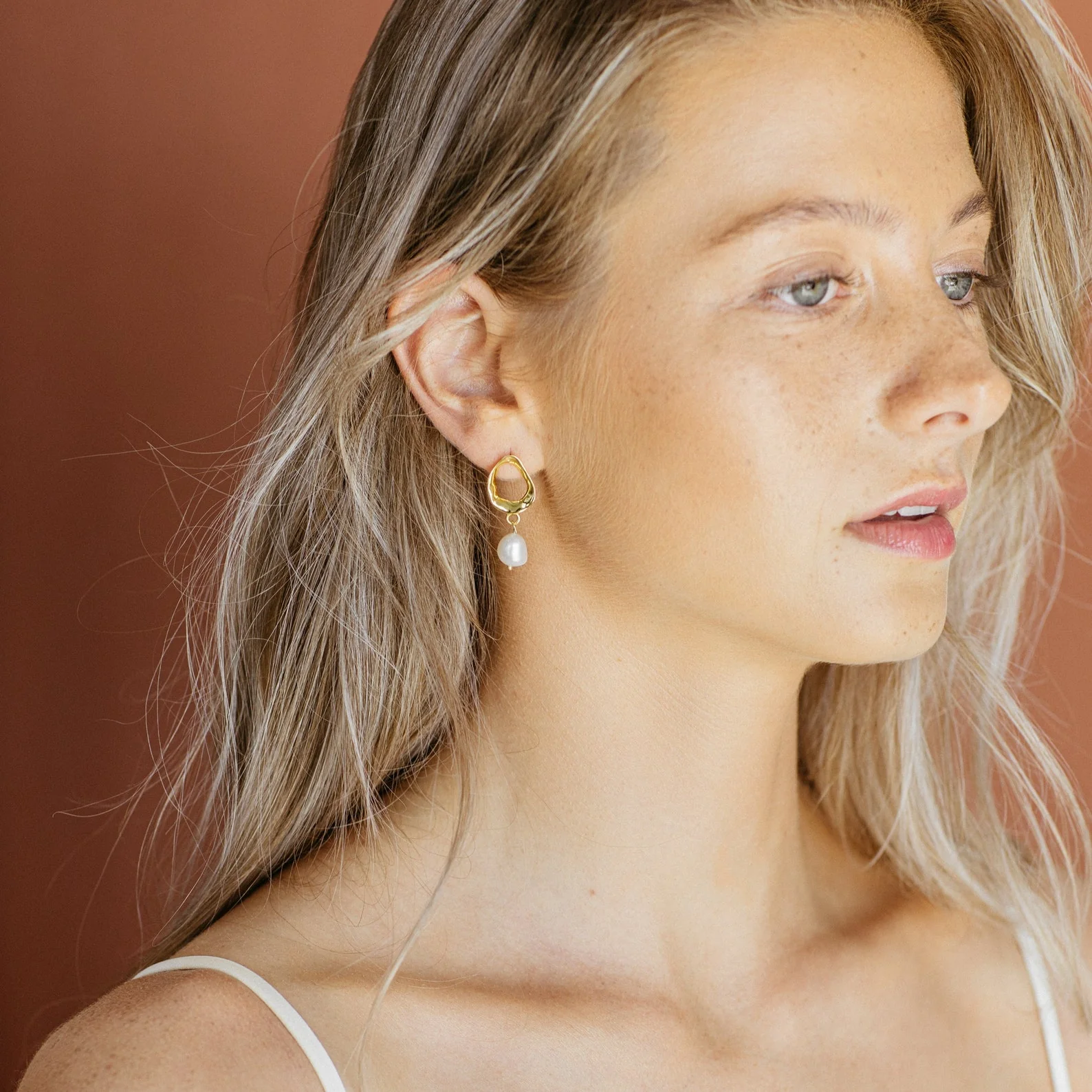 Rebecca Pearl Drop Earrings - Image 7
