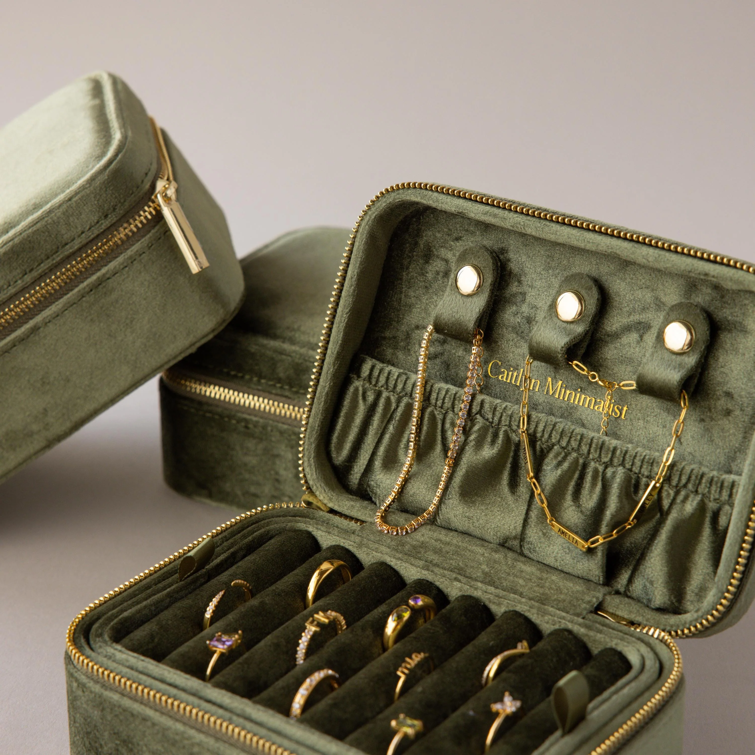 Rectangle Velvet Jewelry Box - Image 6